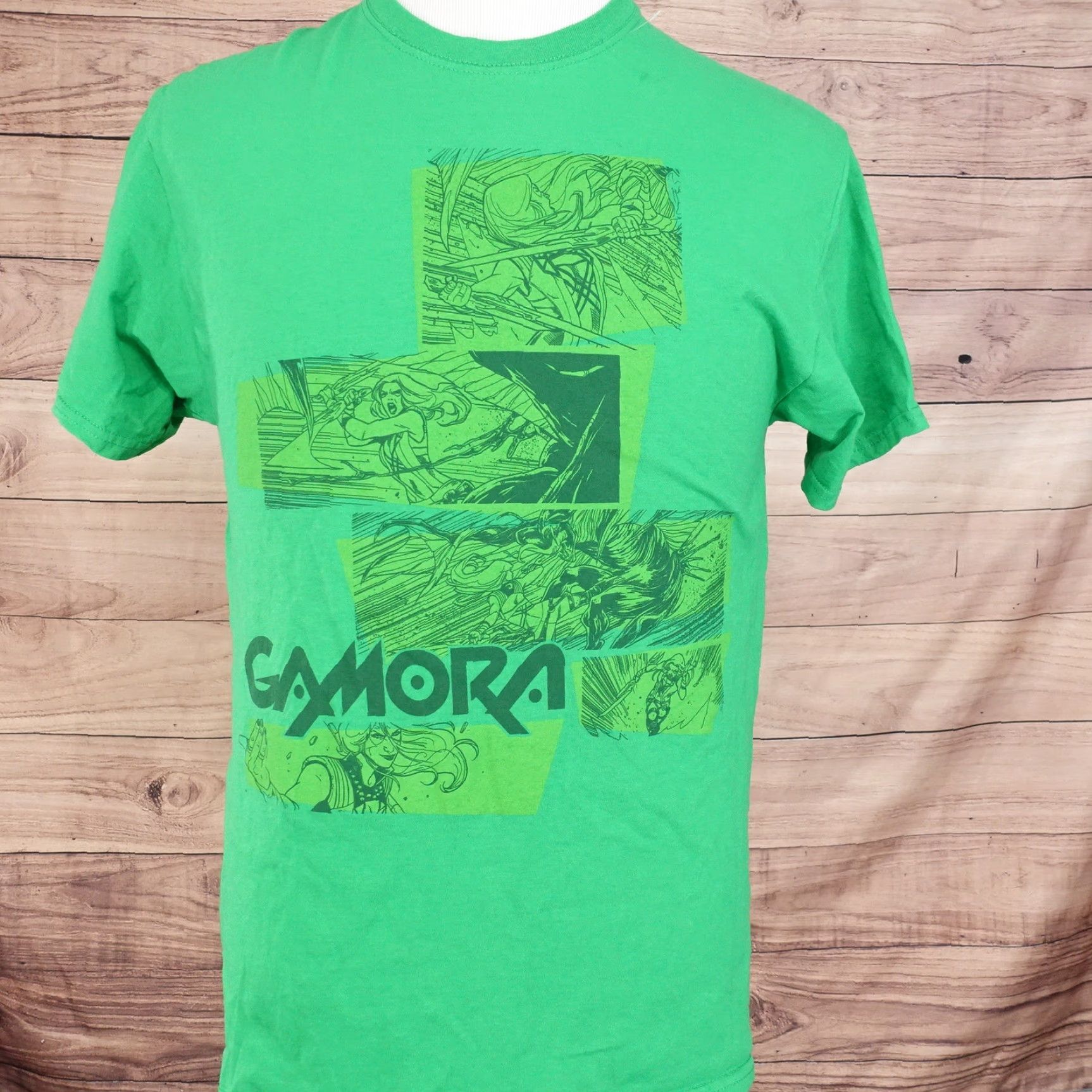 Vintage GUARDIANS OF THE GALAXY Gamora Marvel Loot Crate Super Hero T-Shirt M Unisex Adults Green Crew Neck Short Sleeve Cotton 19x27 inches 1990s Theme Mens Size US M / EU 48-50 / 2 - 2 Thumbnail