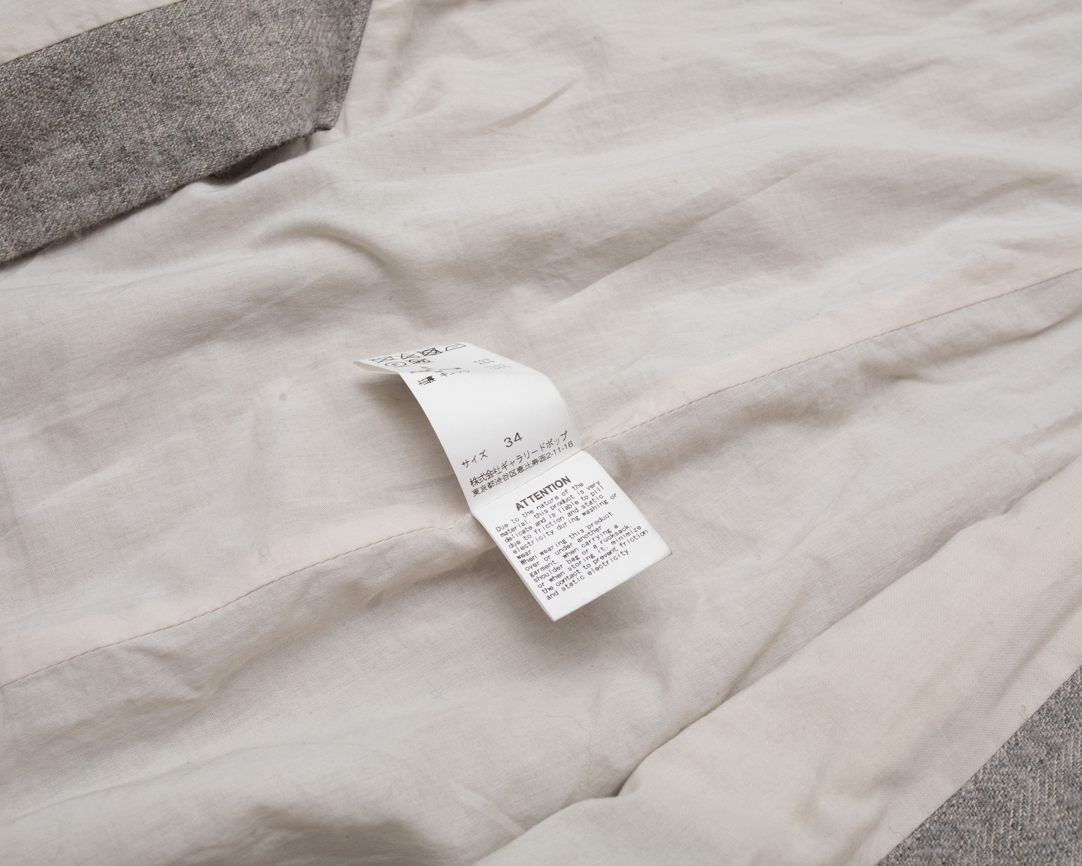 Pas de Calais PAS DE CALAIS Linen Wool Coat Size XS / US 0-2 / IT 36-38 - 10 Thumbnail