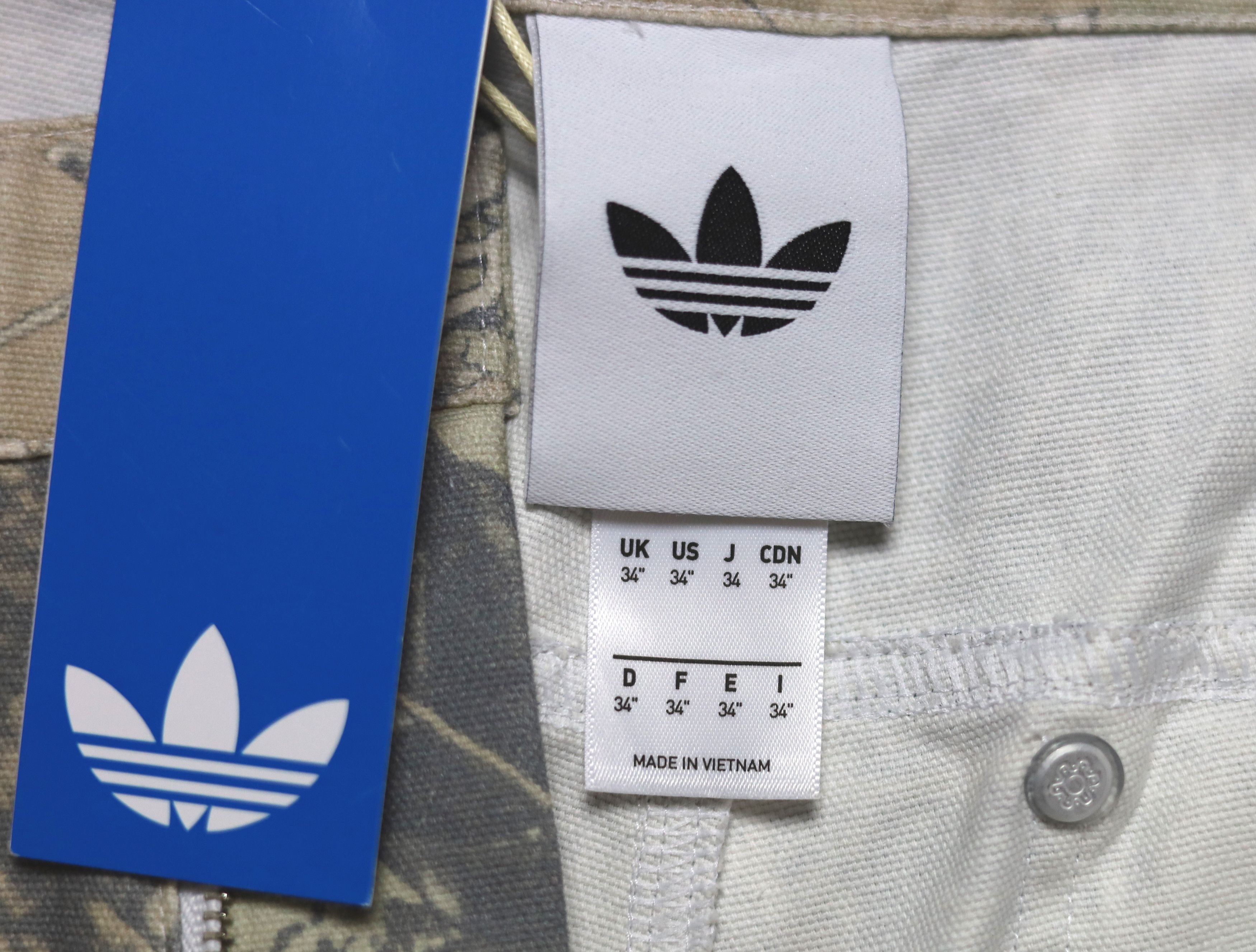 Adidas Adidas Originals Canvas Cargo Work Pants Real Tree AsiaFit Size US 34 / EU 50 - 13 Thumbnail