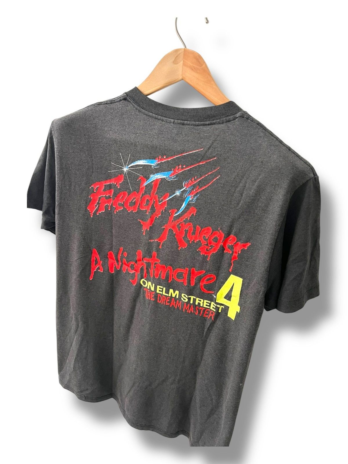 Star Of Hollywood VINTAGE 80s FREDDY KRUEGER A NIGHTMARE 4 HORROR MOVIE SHIRT Size US L / EU 52-54 / 3 - 12 Thumbnail