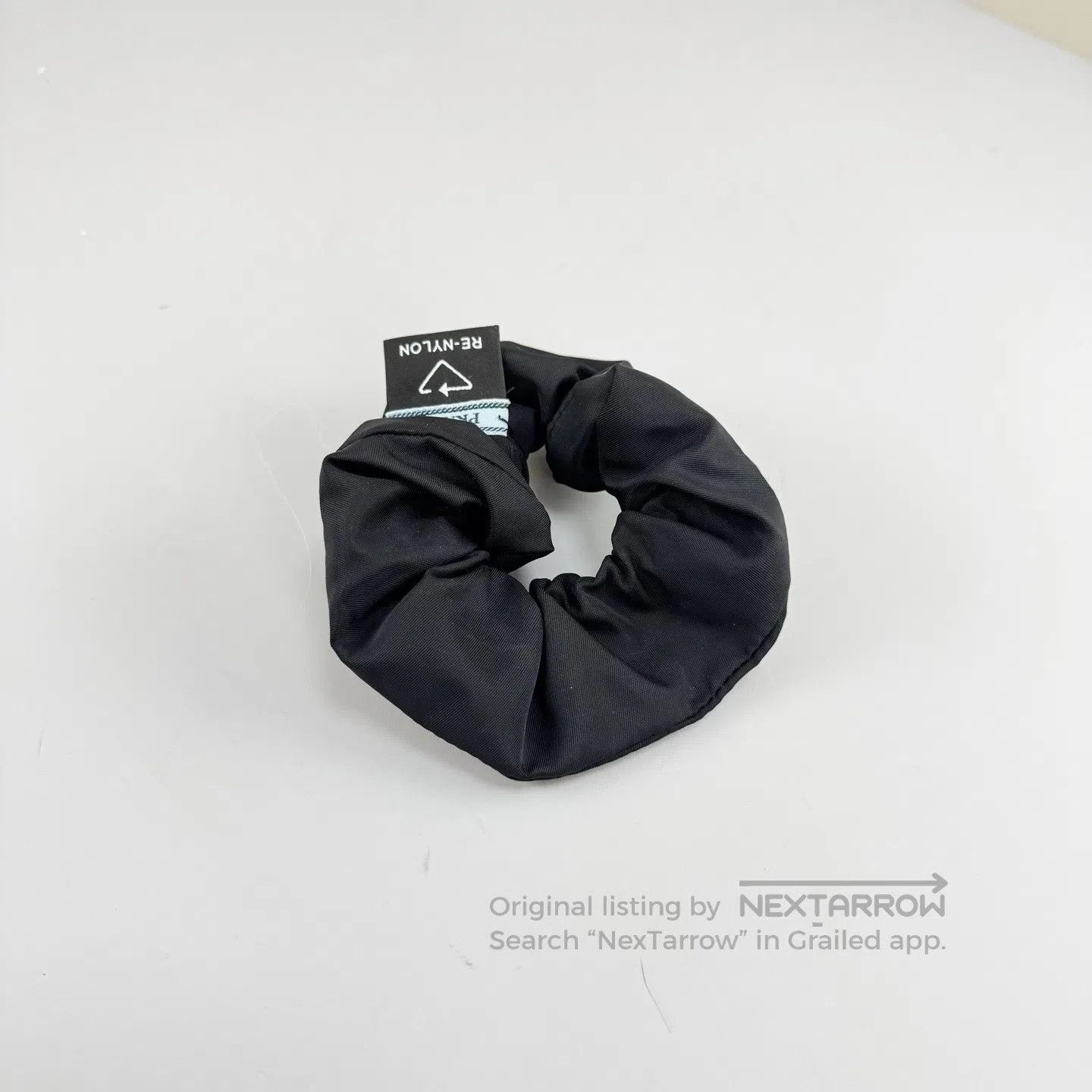 Prada Prada Triangle Logo Nylon Hair Tie| Size ONE SIZE - 3 Thumbnail