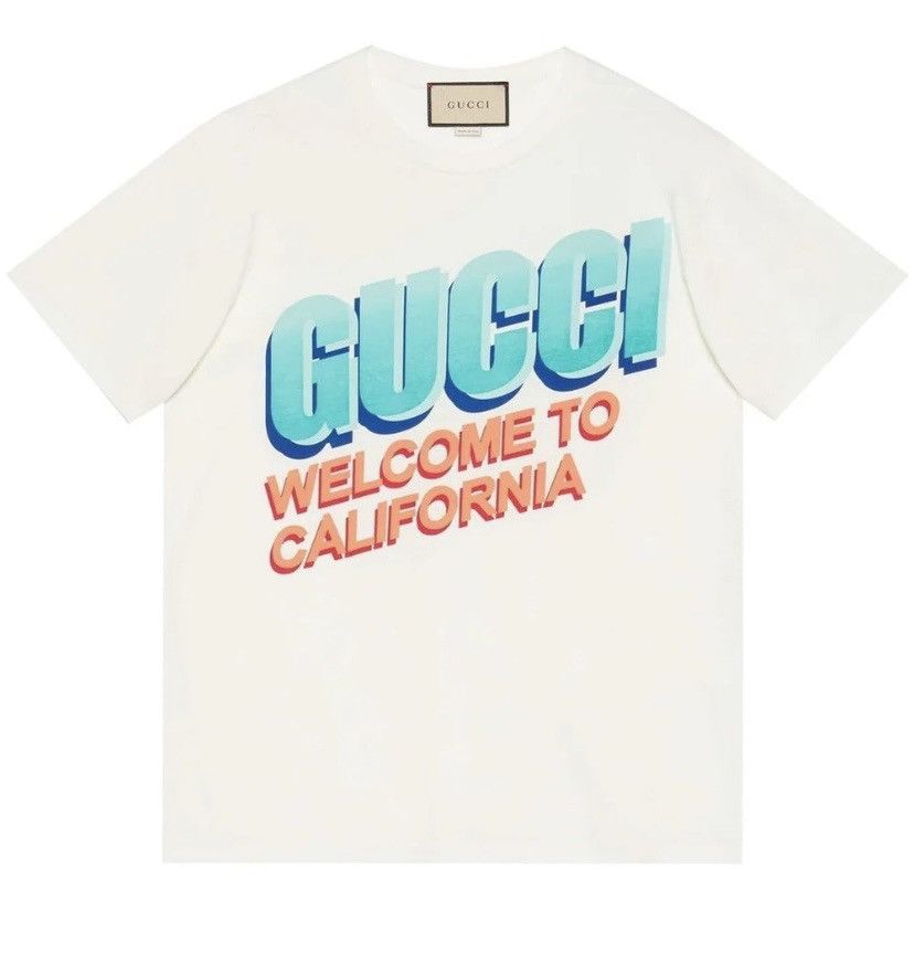 image of Gucci Welcome To California Print T-Shirt S, Women's (Size Small)