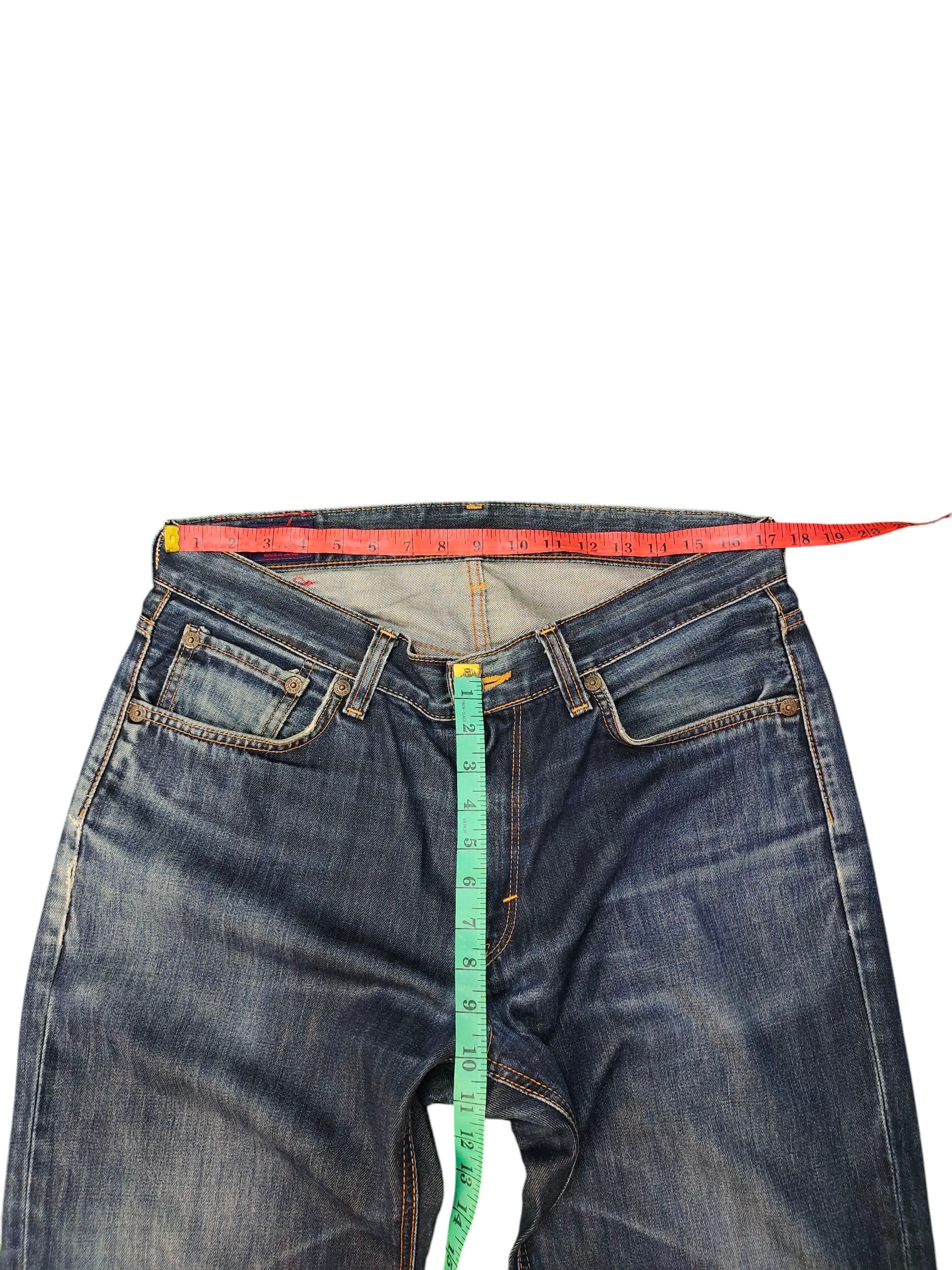 Comme des Garcons × Undercover Vintage 90s Edwin 503 Clawmark Distress Faded Denim Jeans Size US 35 - 15 Thumbnail