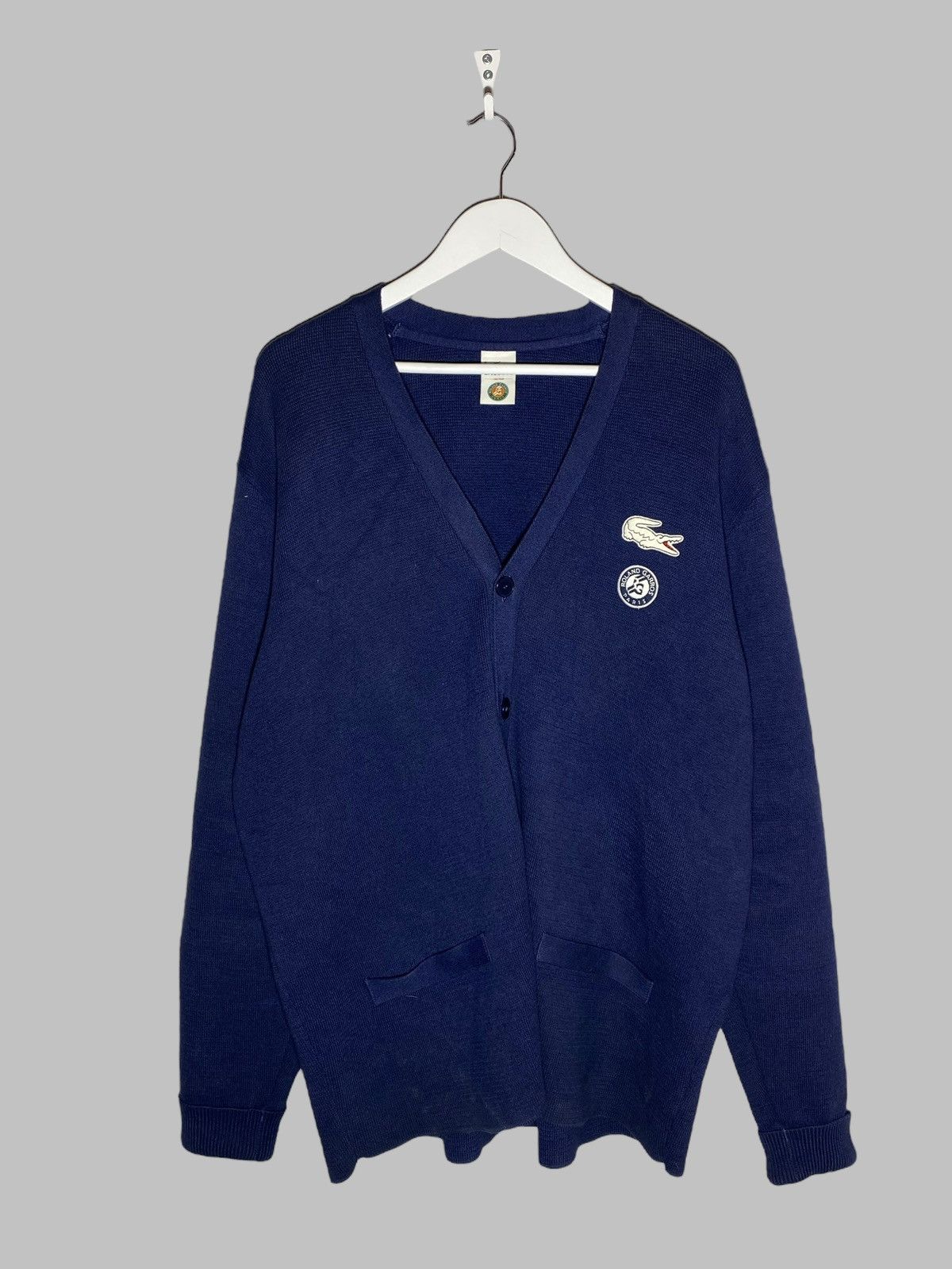 🔥 LACOSTE ROLAND GARROS CARDIGAN TENNIS PARIS VIBES
