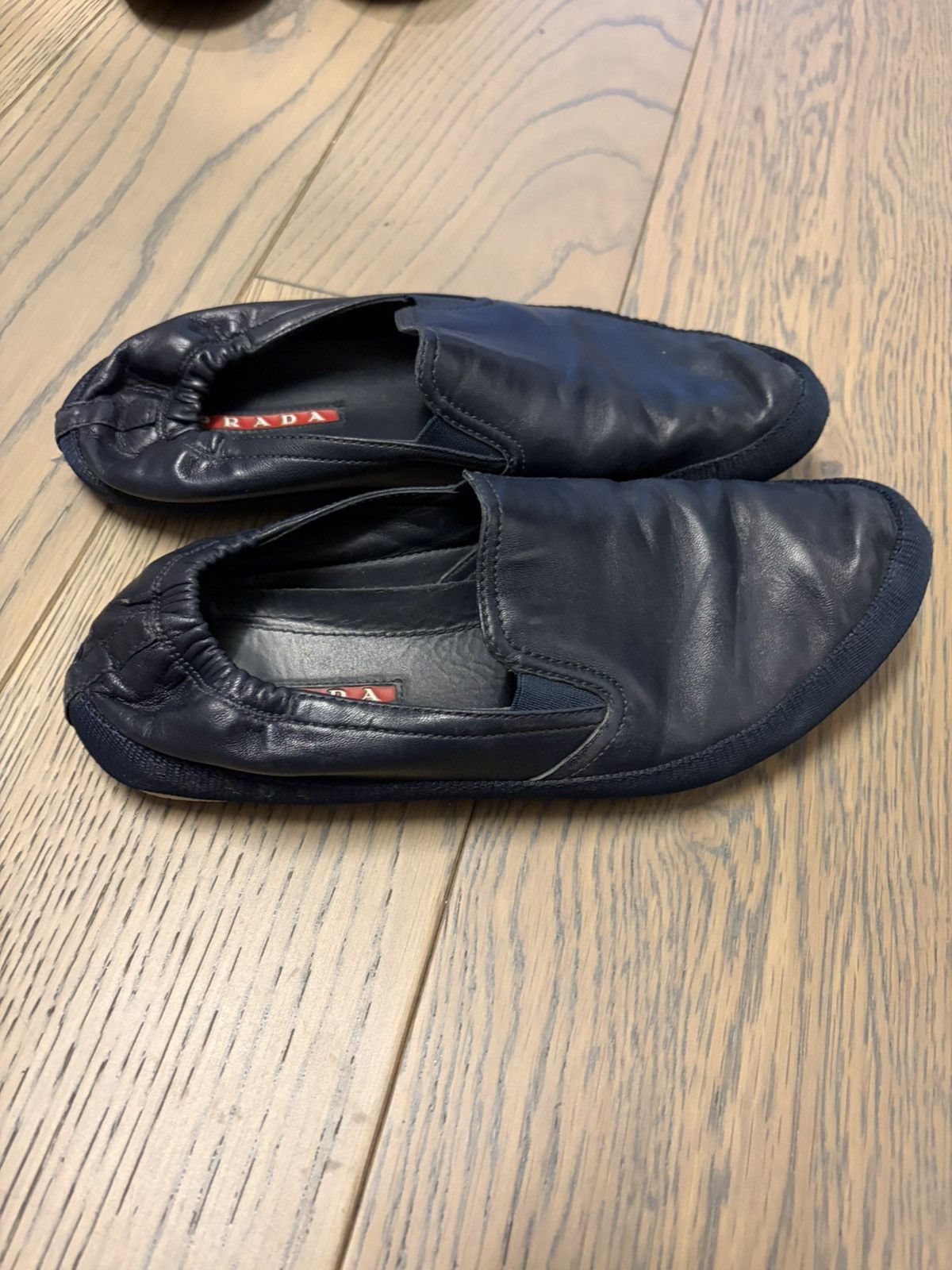 Prada Prada sport ruched leather slip on or loafer Size US 7 / EU 40 - 4 Thumbnail