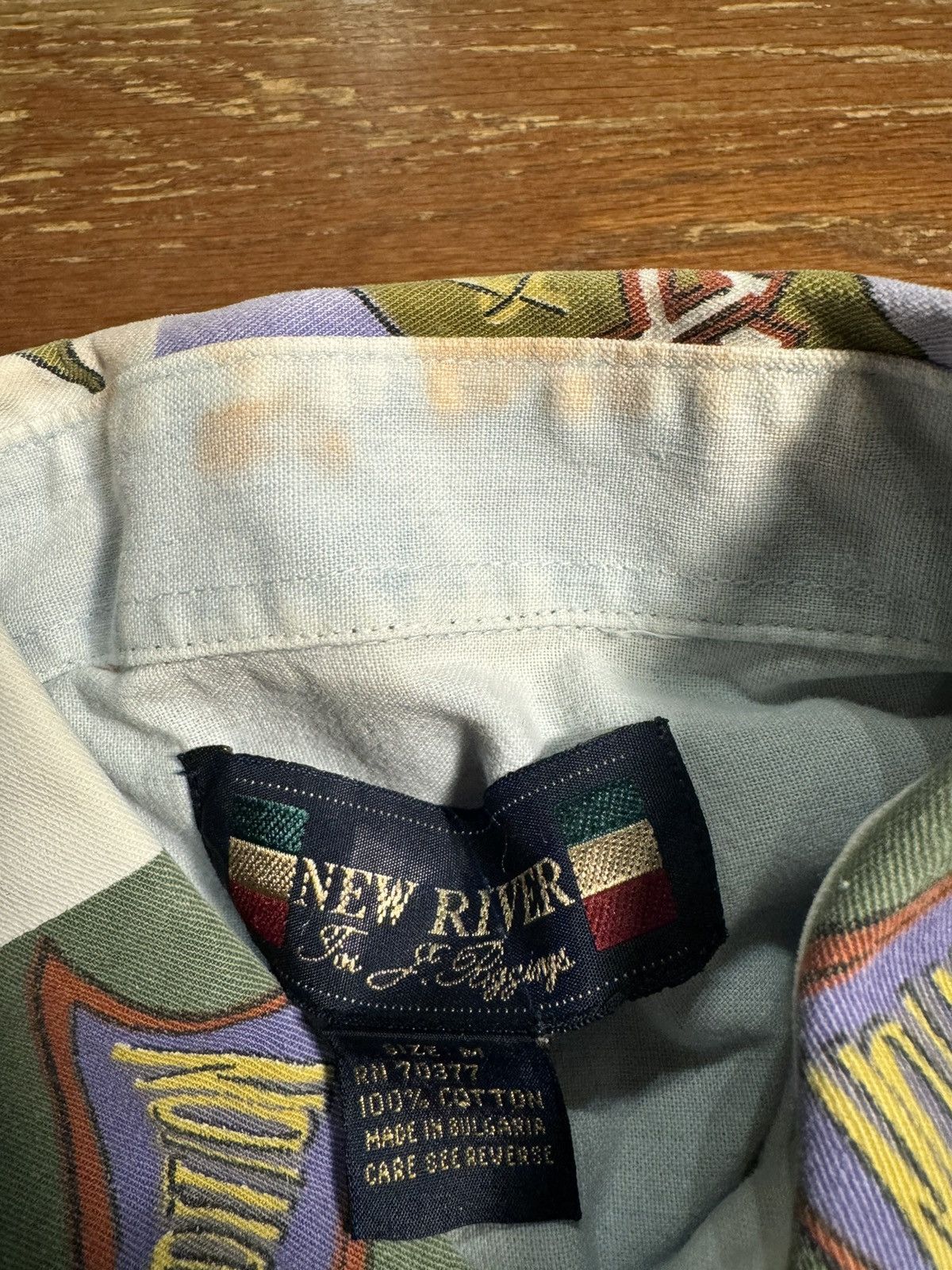 Other Vintage Flag AOP Graphic Button Down Long Sleeve Size US M / EU 48-50 / 2 - 6 Thumbnail