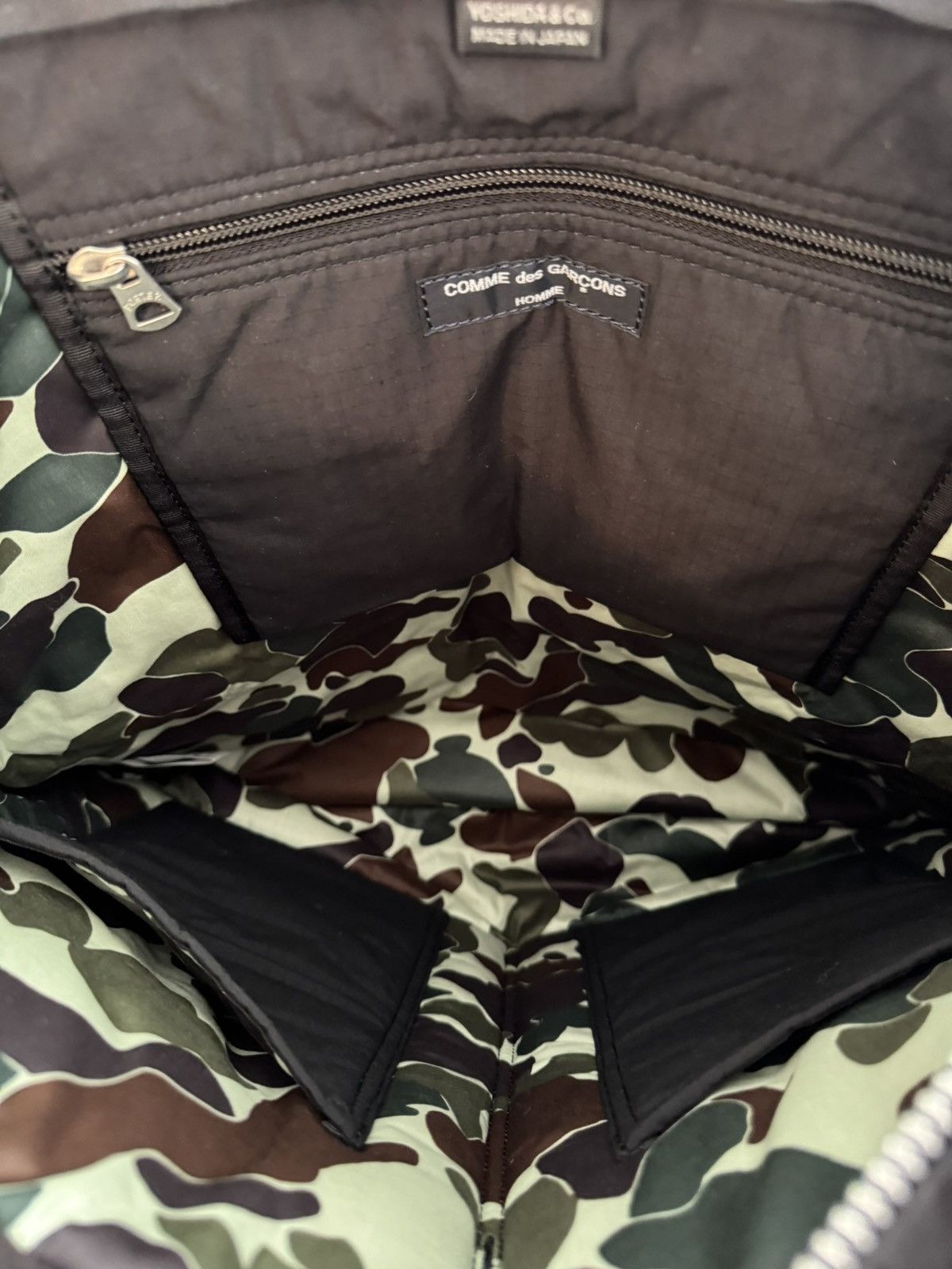 Comme des Garcon Porter Helmet Bag Cordura Patchwork Black Comme des Garcon Porter Helmet Bag Cordura Patchwork Black