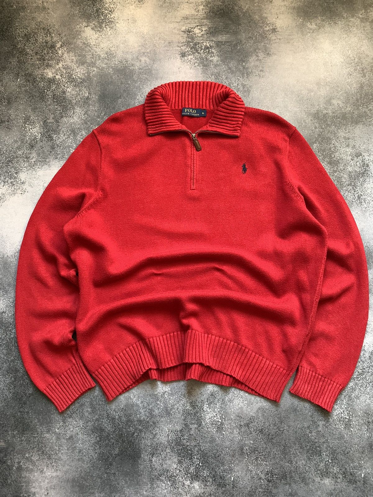 Polo Ralph Lauren × Vintage Vintage Polo Ralph Lauren Zip 1/4 Sweater Old Money Y2K Size US XL / EU 56 / 4 - 1 Thumbnail