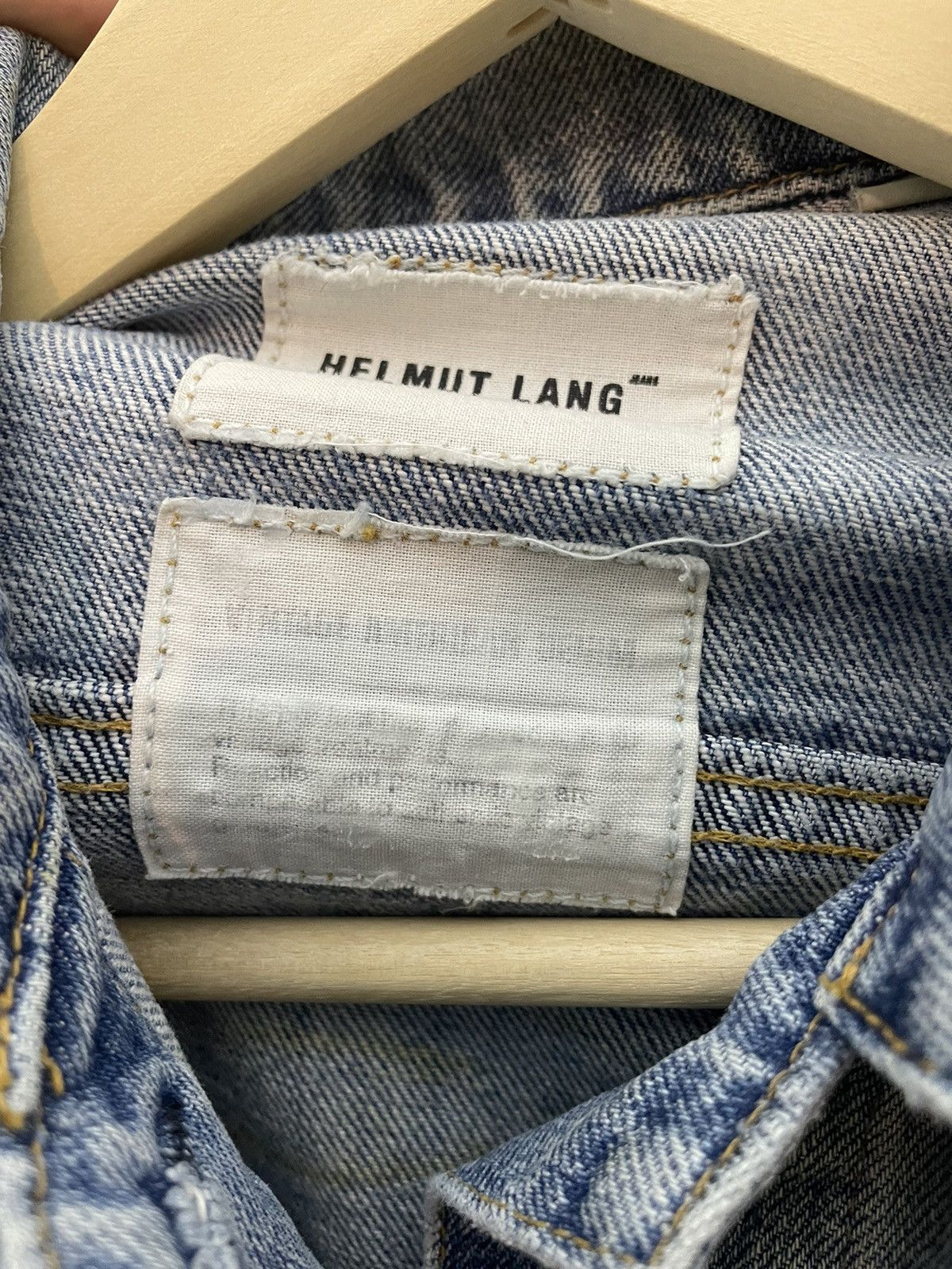 Helmut Lang × Japanese Brand Helmut Lang Japanese vintage archive denim jacket Size S / US 4 / IT 40 - 13 Thumbnail