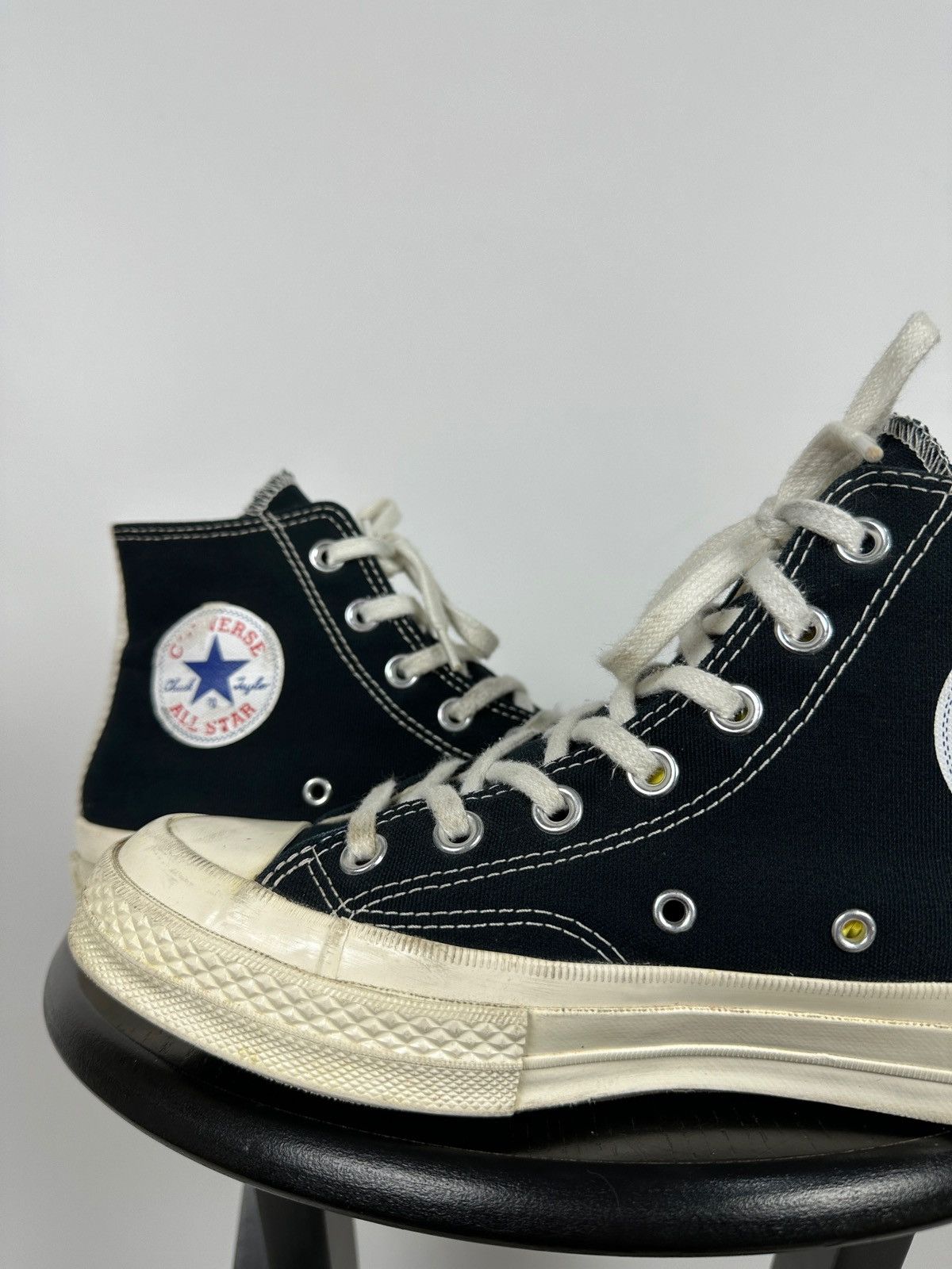 Comme des Garcons Comme Des Garçons x Chuck Taylor Converse All Star Hi Top Size US 7.5 / IT 37.5 - 20 Thumbnail