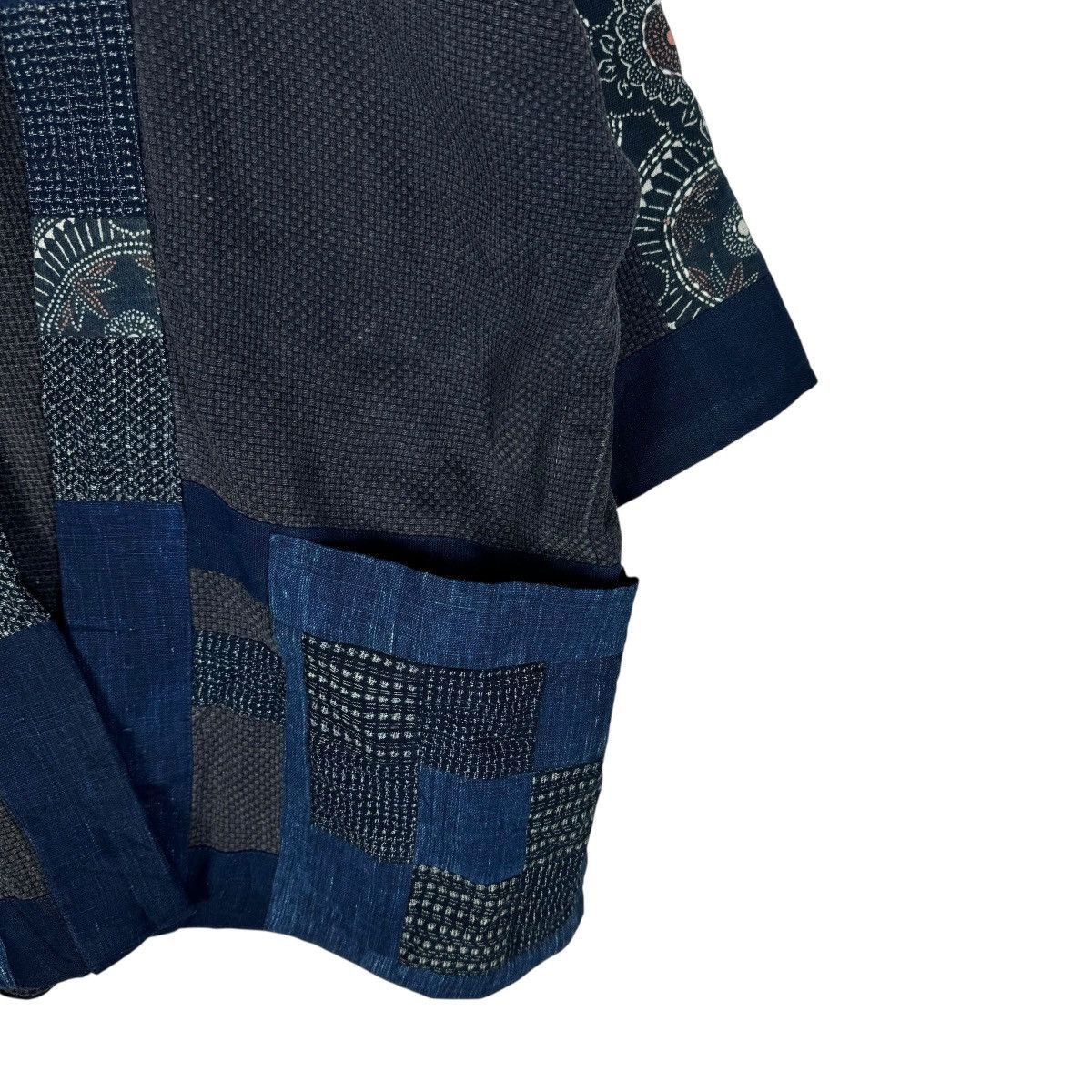 Blue Blue Japan ☀️IU BORO PATCHWORK KIMONO LIKE VISVIM Size US M / EU 48-50 / 2 - 6 Thumbnail