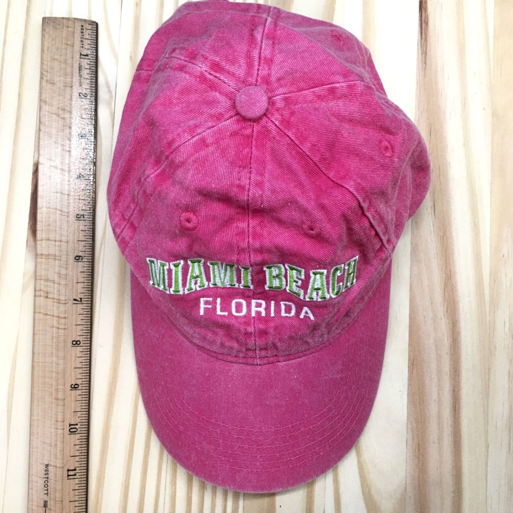 Pinko ESY Baseball Hat Womens Pink Miami Beach Florida OS Adjustable Embroidered Logo Size ONE SIZE - 4 Thumbnail
