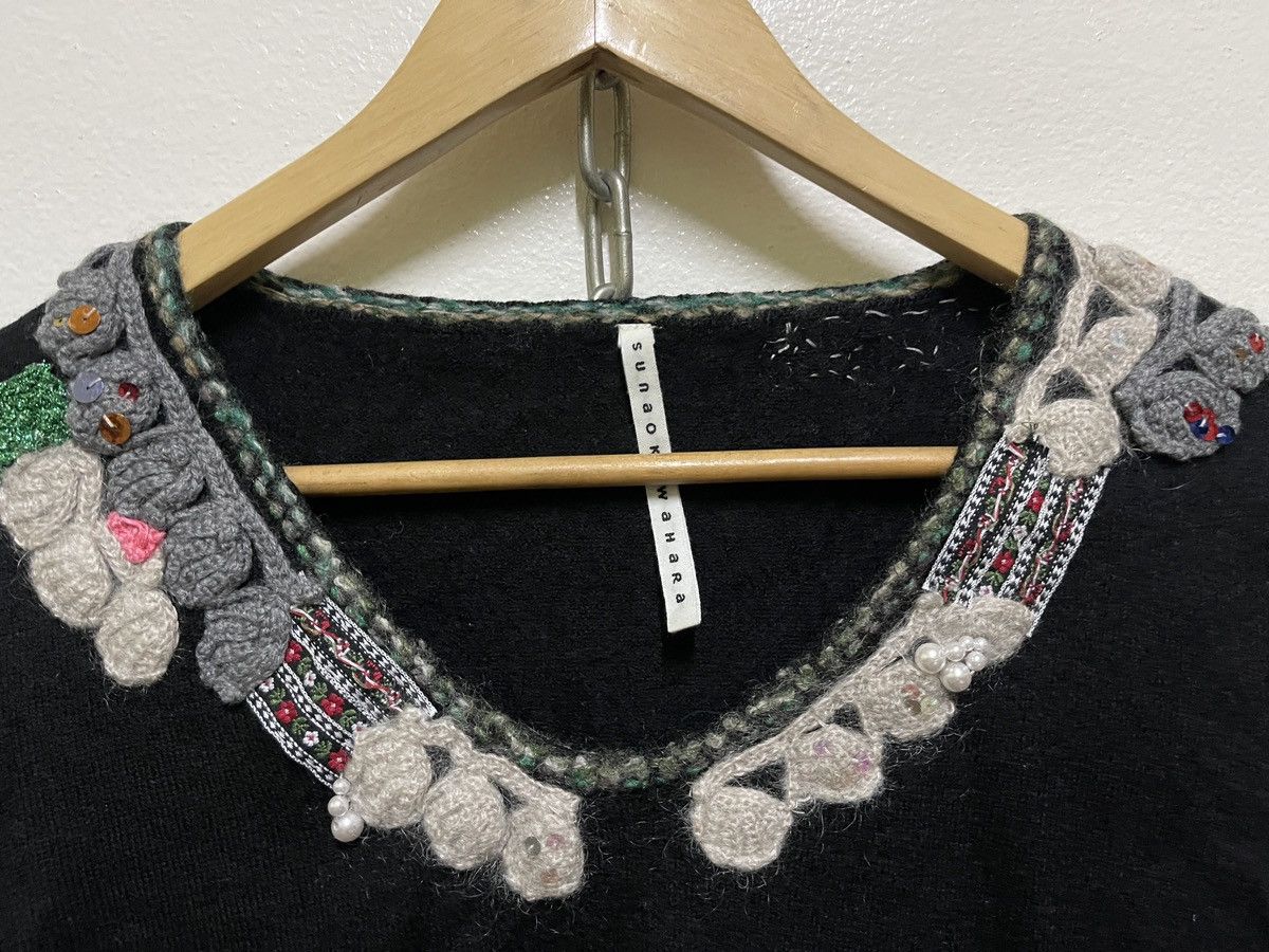 Issey Miyake × Sunao Kuwahara Sunao Kuwahara Wool Sweatshirt Embroidery Japan Size M / US 6-8 / IT 42-44 - 6 Thumbnail