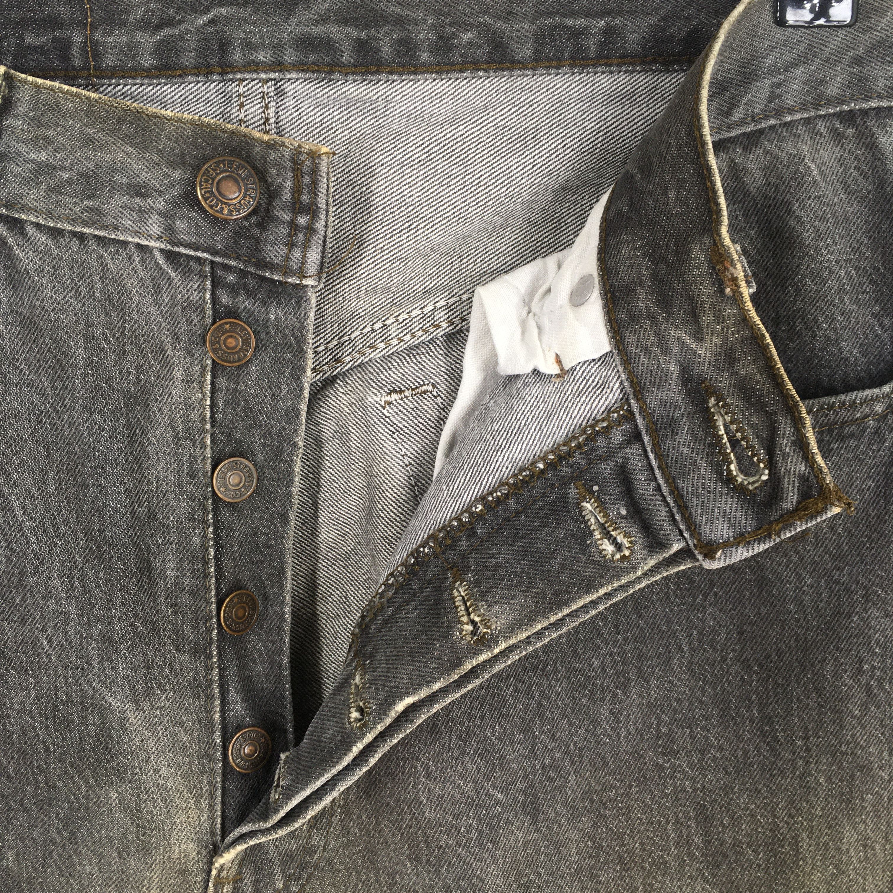 Levi's Size 31x29 Vintage 90s Levi's 501 Black Jeans S1375 Size US 31 - 6 Thumbnail