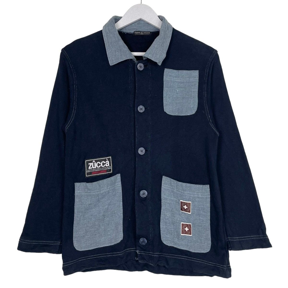 Issey Miyake × Japanese Brand × Zucca 💥90s ZUPPA DI ZUCCA BUTTON CHORE JACKET Size US M / EU 48-50 / 2 - 1 Thumbnail