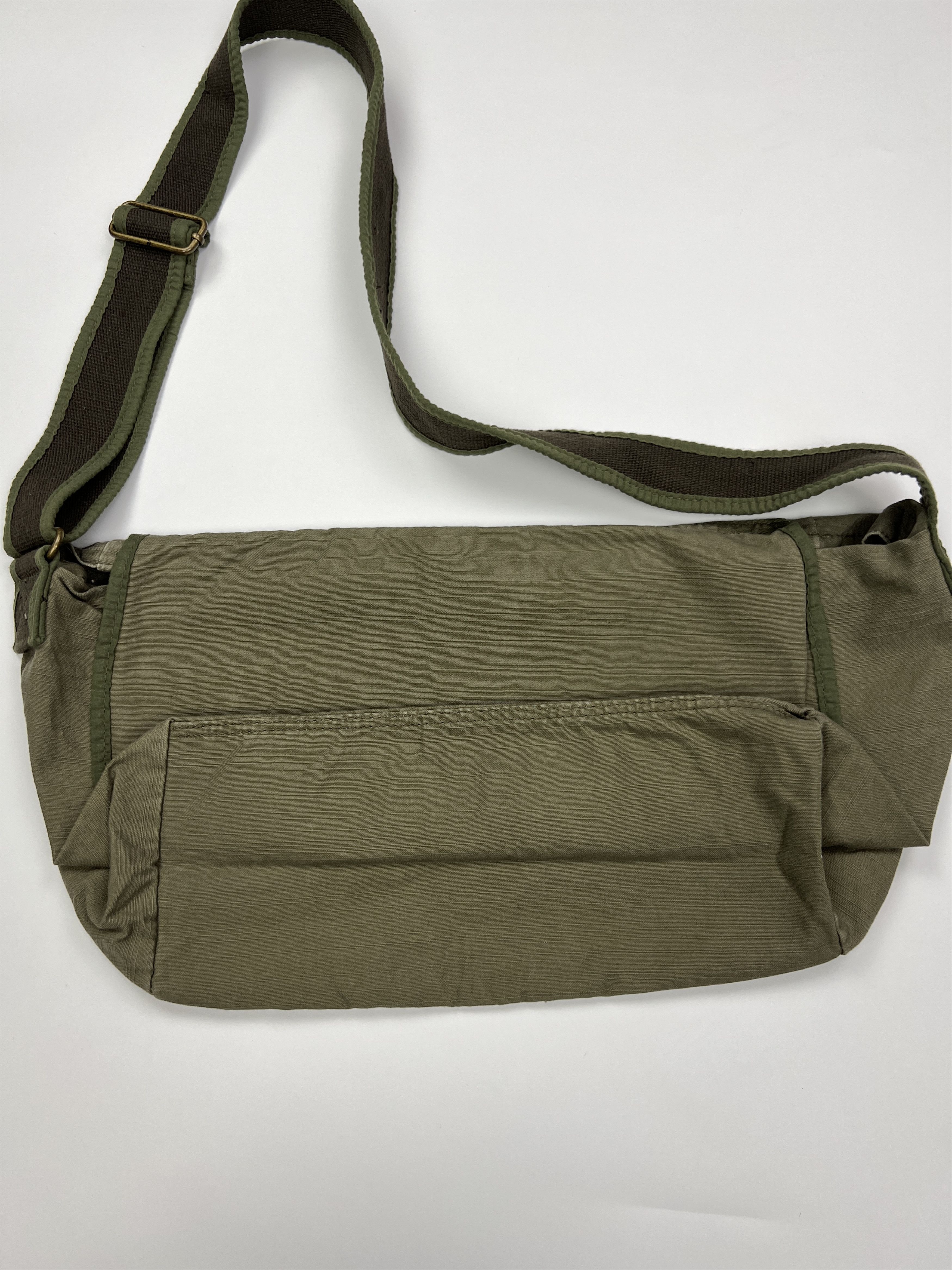 Tommy Hilfiger Y2K Tommy Hilfiger Denim Cotton Military Messenger Bag Size ONE SIZE - 10 Thumbnail