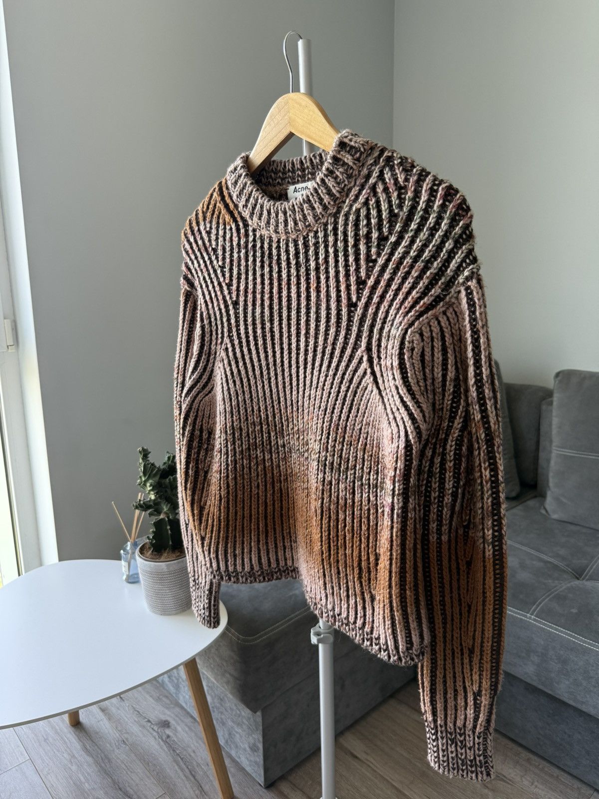 Acne Studios Ribbed Gradient Knit Sweater Size S / US 4 / IT 40 - 7 Thumbnail