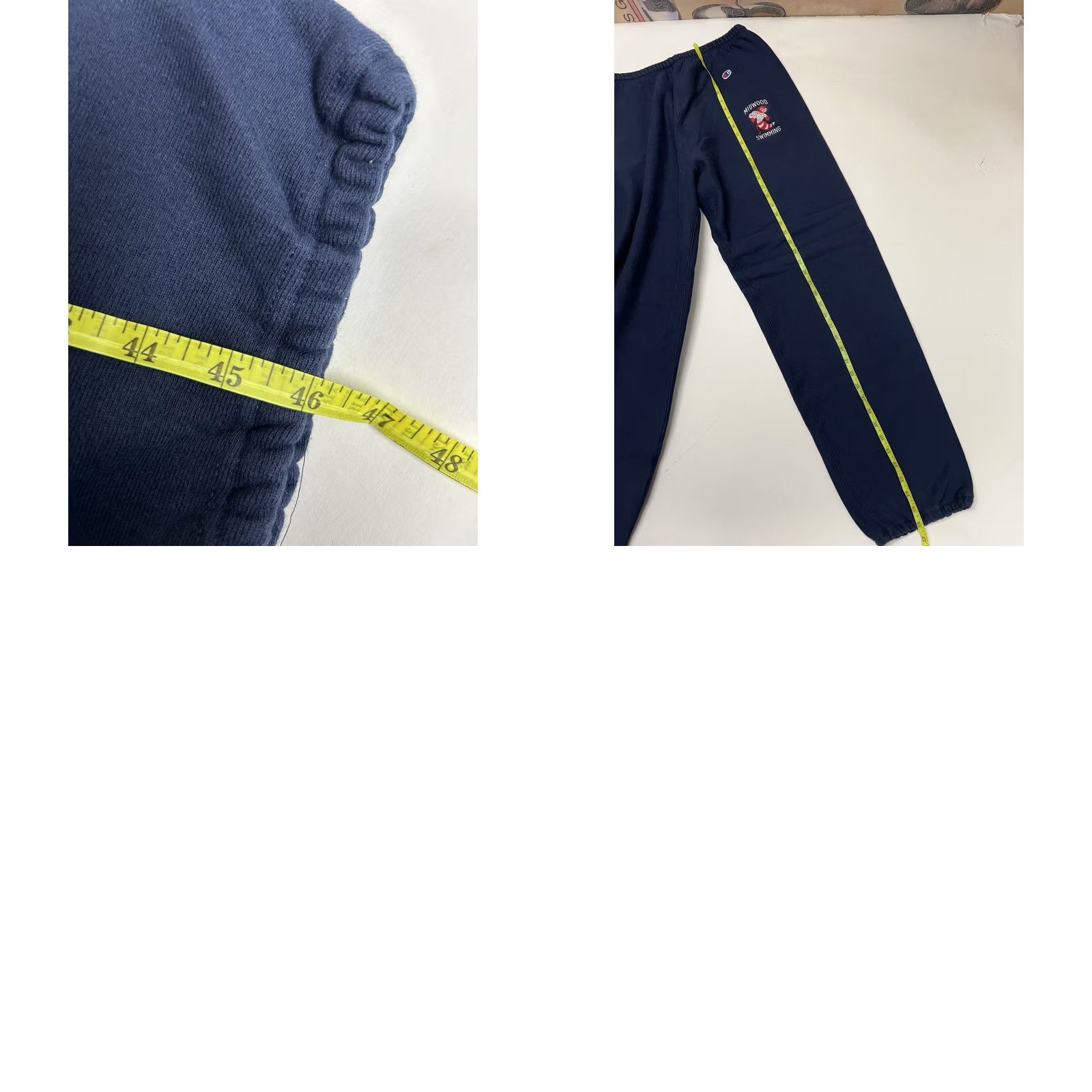 Champion VINTAGE Champion Reverse Weave Sweatpants XL 90s Blue Size US 36 / EU 52 - 10 Thumbnail