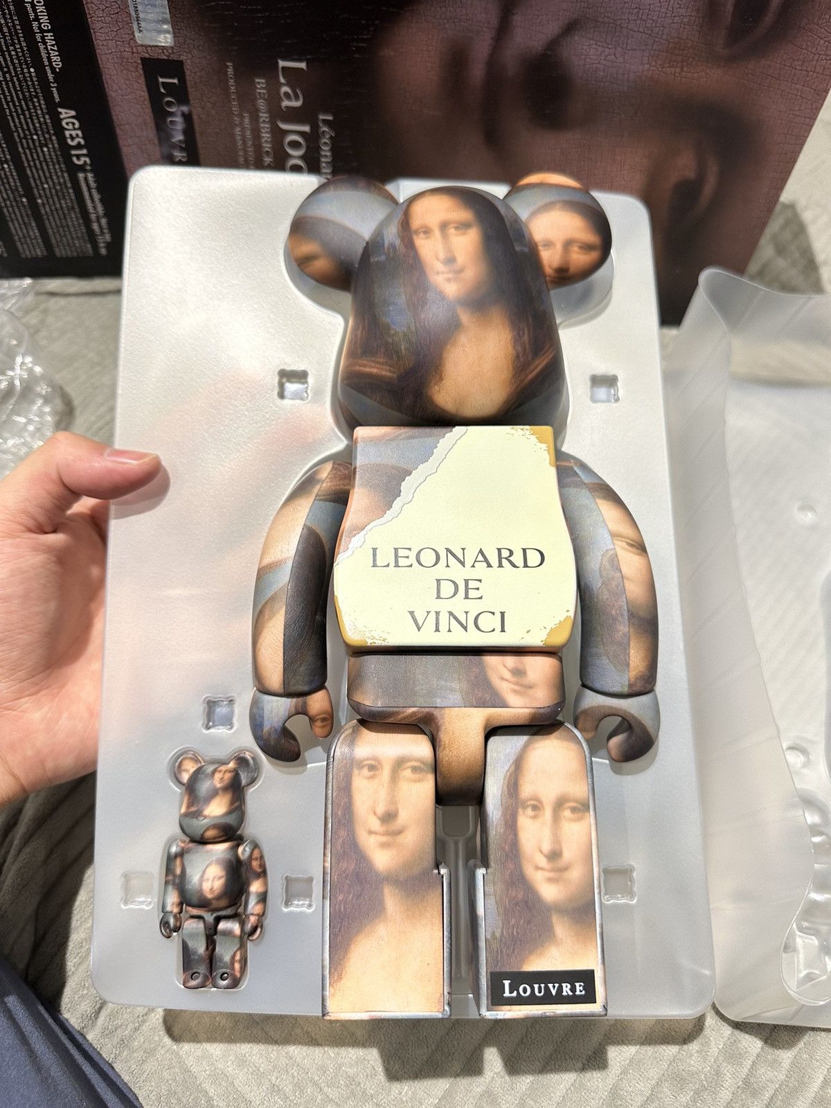 Japanese Brand Bearbrick Leonardo De Vinci Mona Lisa 100% & 400% Set Size ONE SIZE - 2 Thumbnail