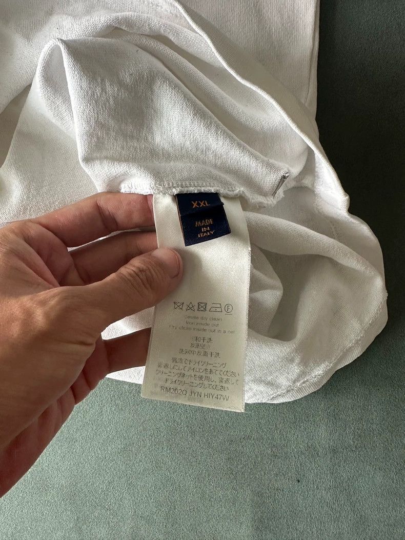 Louis Vuitton Louis Vuitton Back slogan instructions plain white short sl Size US XXL / EU 58 / 5 - 6 Thumbnail