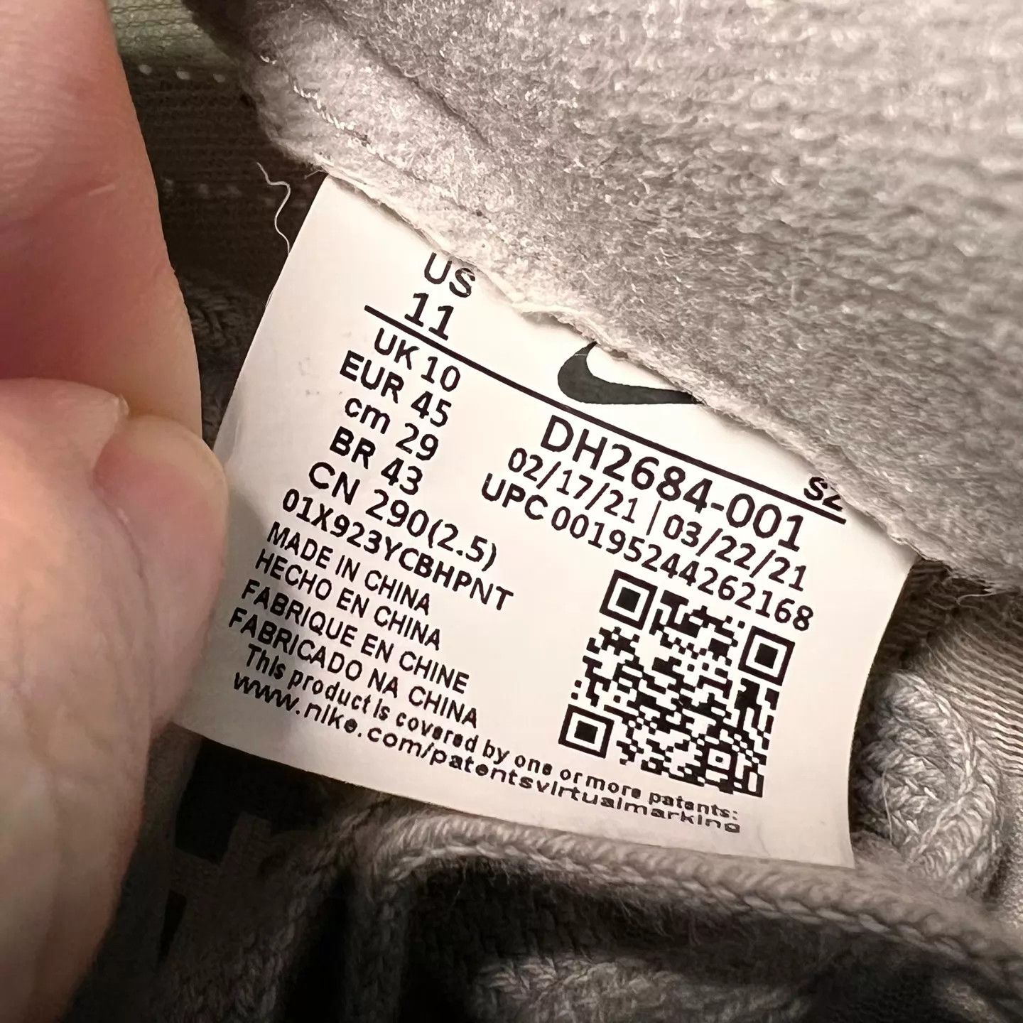 Nike Nike x sacai White/Grey Sneaker DH2684-001 Size 45 Size US 11 / EU 44 - 7 Thumbnail