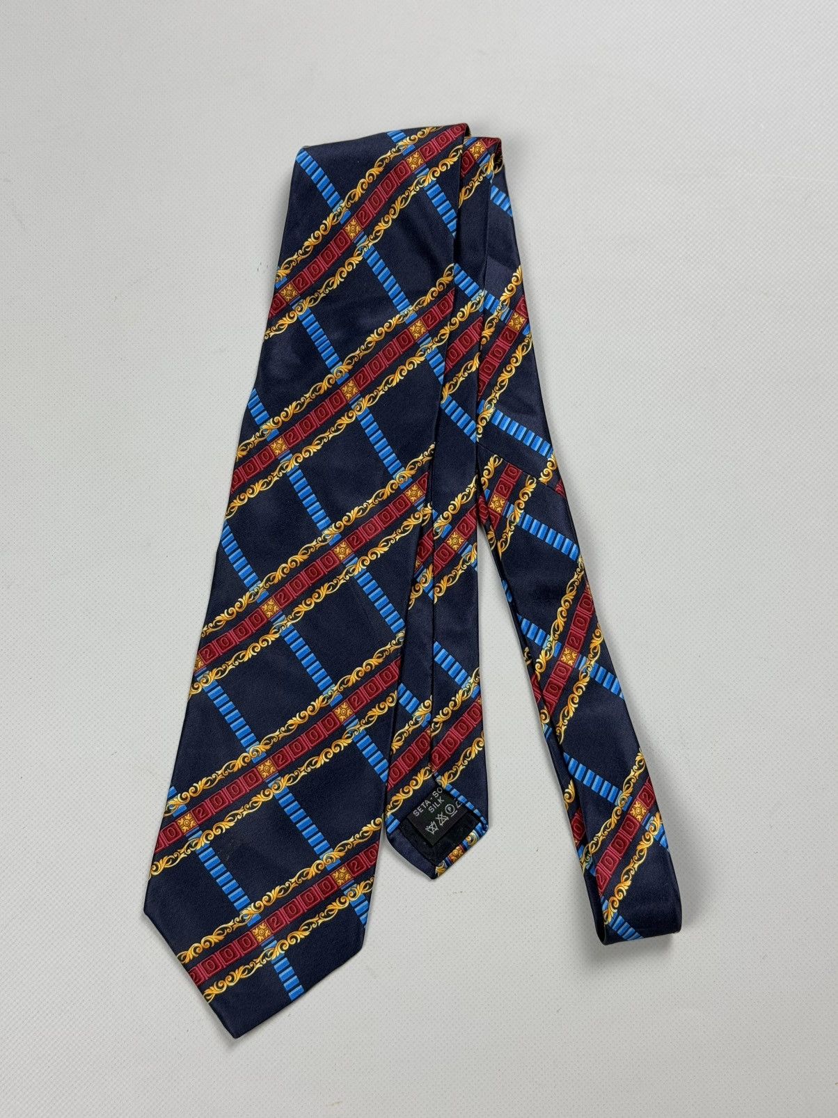 Versace × Vintage Gianni Versace Vintage Patterned Silk Tie Size ONE SIZE - 2 Thumbnail