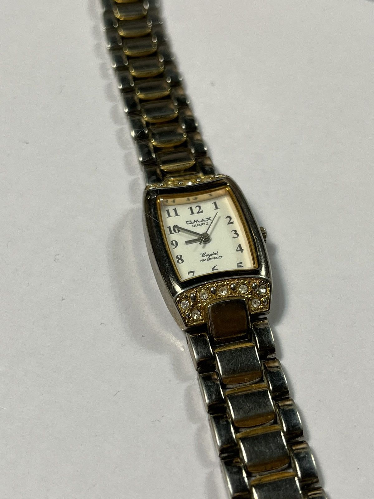 Hysteric Glamour Omax Gold & Silver Crystal Watch – Japanese Brand Size ONE SIZE - 15 Thumbnail