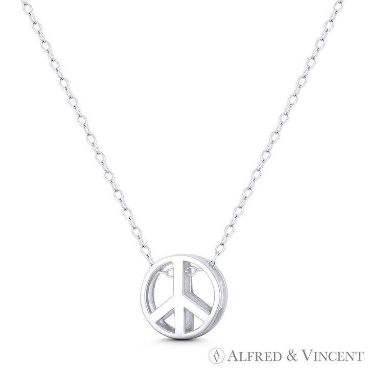 Other Peace Sign Symbol Cutout Hippie Charm 11mm Pendant Size ONE SIZE - 1 Preview