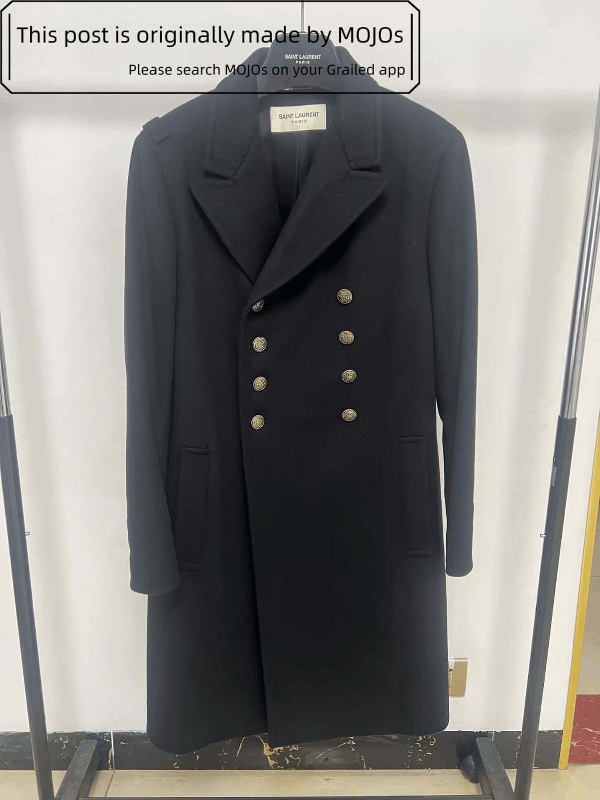 Saint Laurent Paris Vintage Saint Laurent AW23 Wool Maxi Coat