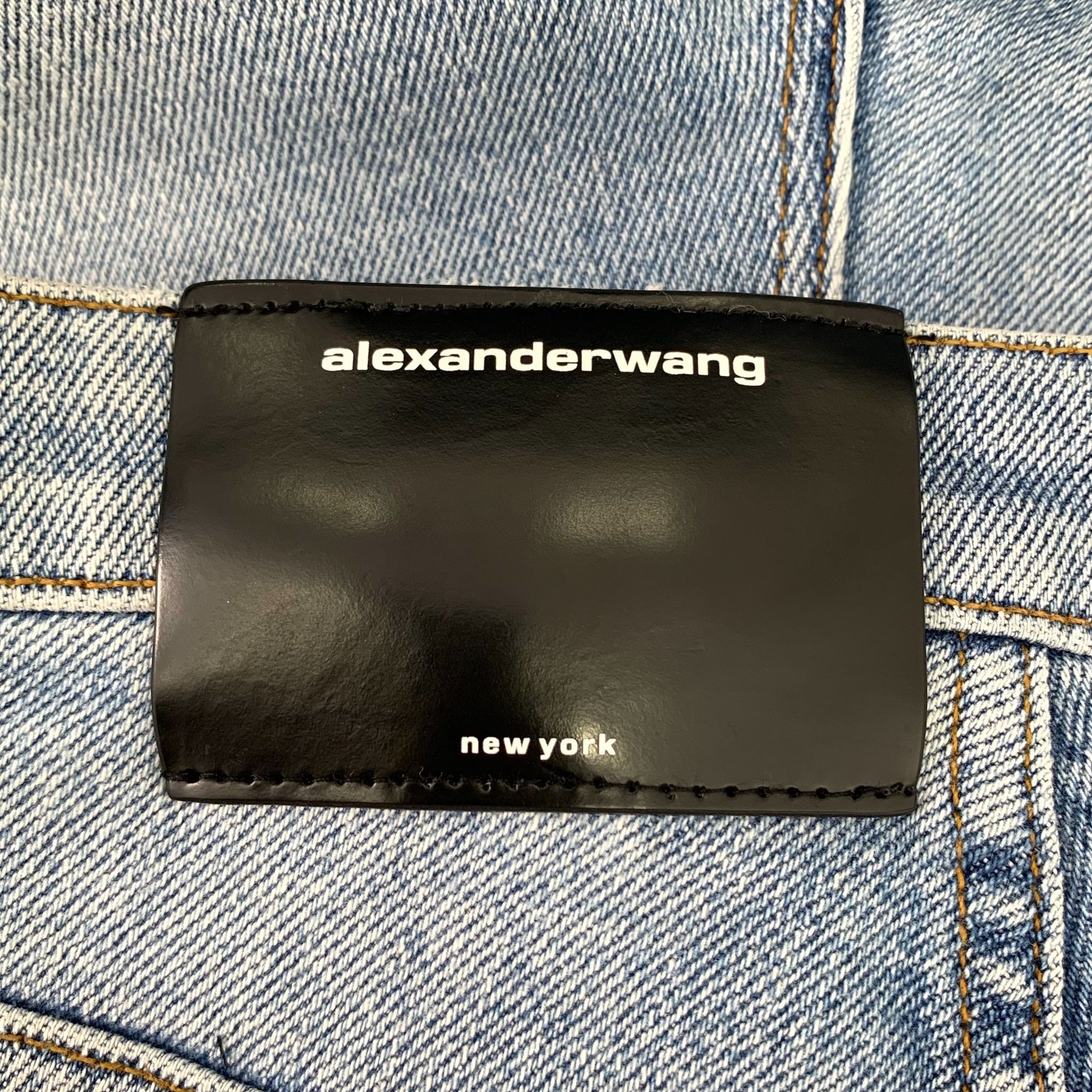Alexander Wang Alexander Wang Womens High-Waisted Straight-Leg Denim Jeans Size 24" / US 00 / IT 34 - 6 Thumbnail