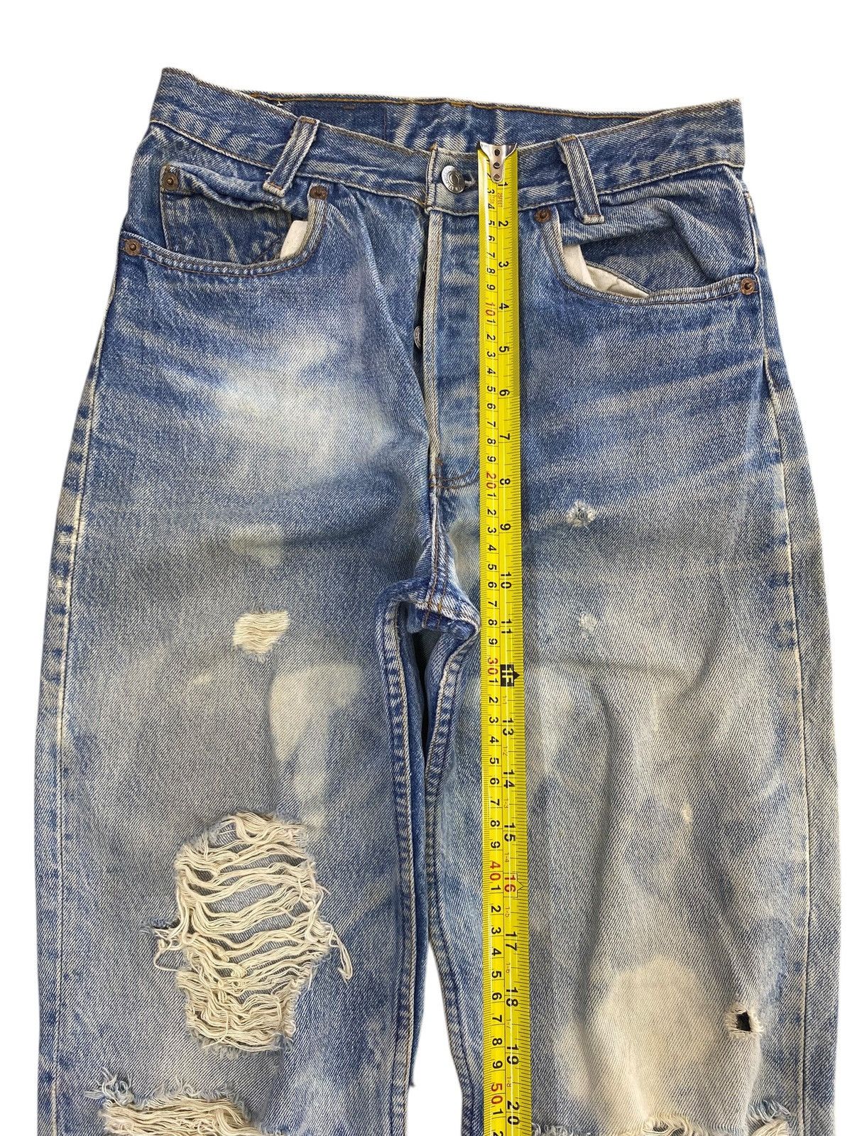 Levi's Levi’s Acid Wash Distressed Style Loose Jeans Size US 27 - 6 Thumbnail