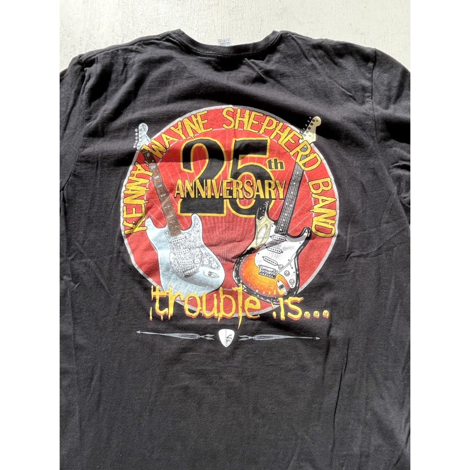 Gildan Gildan T-Shirt Men Kenny Wayne Shepherd Black Spell-Out L Blues Rock 25th Trouble Is Vintage No Size US L / EU 52-54 / 3 - 2 Thumbnail