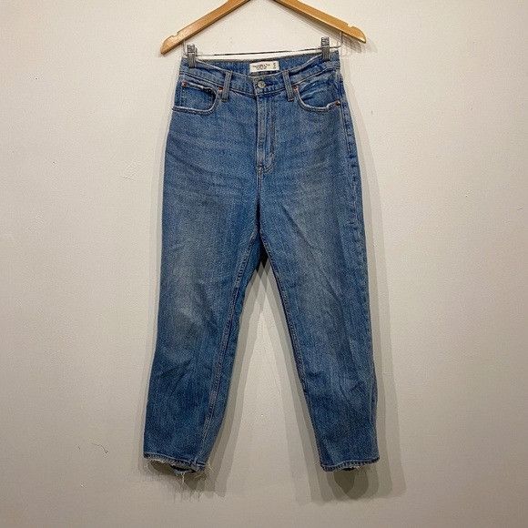 Abercrombie & Fitch Abercrombie The Ankle Straight Ultra High Rise Jeans Size 27 Size 27" / US 4 / IT 40 - 1 Thumbnail