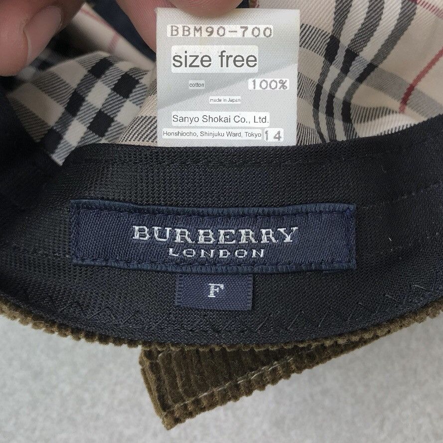 Burberry Burberry London Corduroy Embroidery Logo Adjustable Cap Size ONE SIZE - 10 Thumbnail