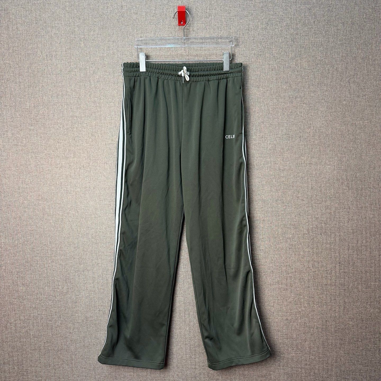 Celine CELINE Green Logo Track Pants Size L Size US 34 / EU 50 - 1 Thumbnail