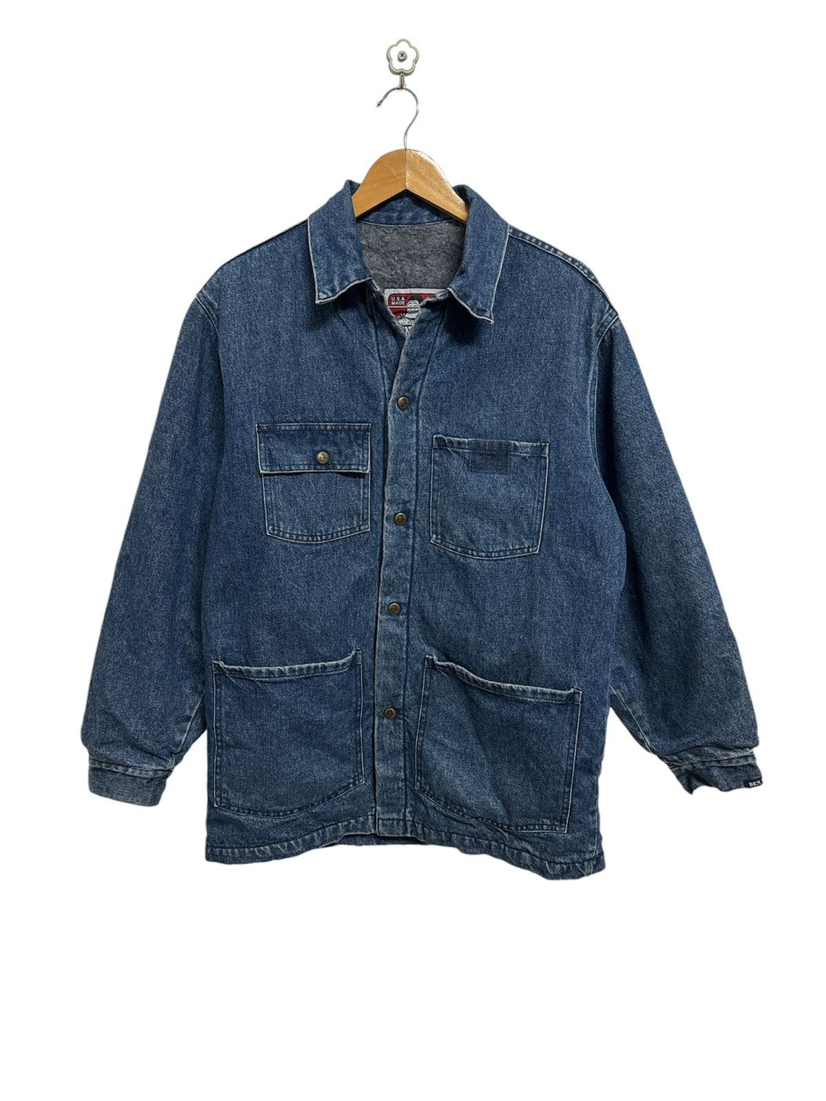 Ben Davis × Vintage Vintage Ben Davis Chore Denim Jacket Size US M / EU 48-50 / 2 - 1 Thumbnail