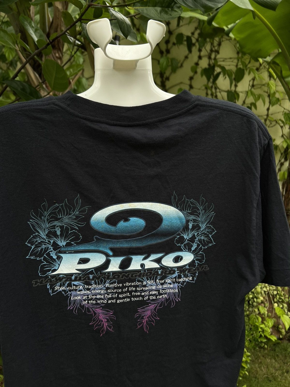 Japanese Brand × Vintage 90’s PIKO HAWAIIAN LONGBOARD WEAR SURF Y2K RARE RETRO TEE Size US M / EU 48-50 / 2 - 7 Thumbnail