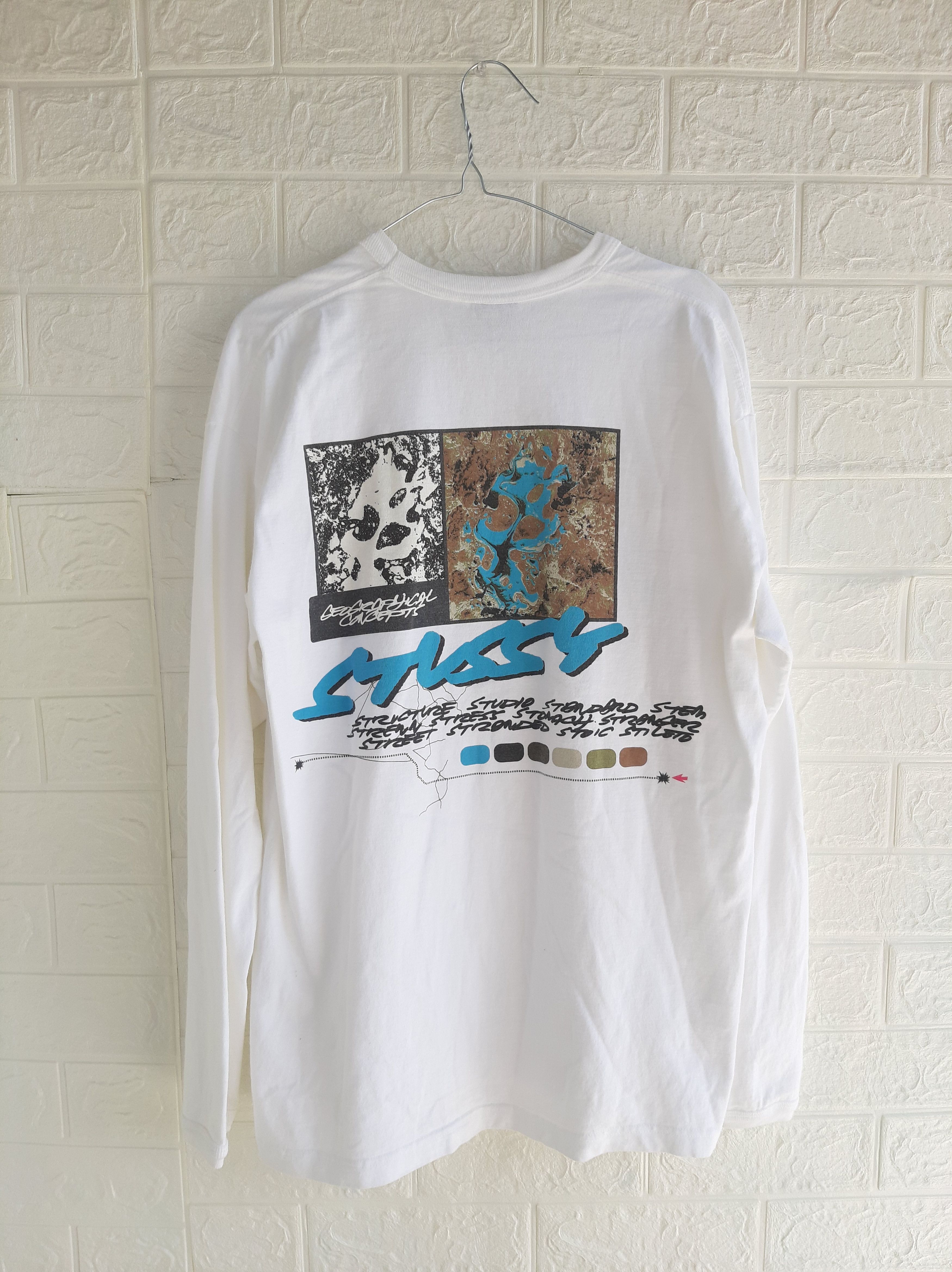 Futura × Stussy Vintage Y2k Stussy X Futura Lab Longsleeve T shirt Size US M / EU 48-50 / 2 - 5 Thumbnail