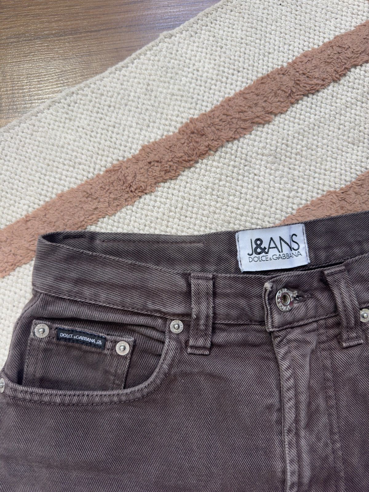 Dolce & Gabbana VINTAGE DOLCE&GABBANA BROWN DENIM PANTS JEANS Size 30" / US 8 / IT 44 - 5 Thumbnail