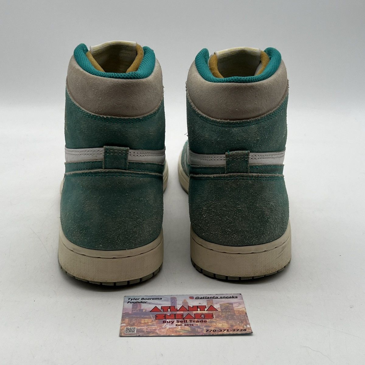 Nike Air Jordan 1 high turbo green Size US 13 / EU 46 - 3 Thumbnail