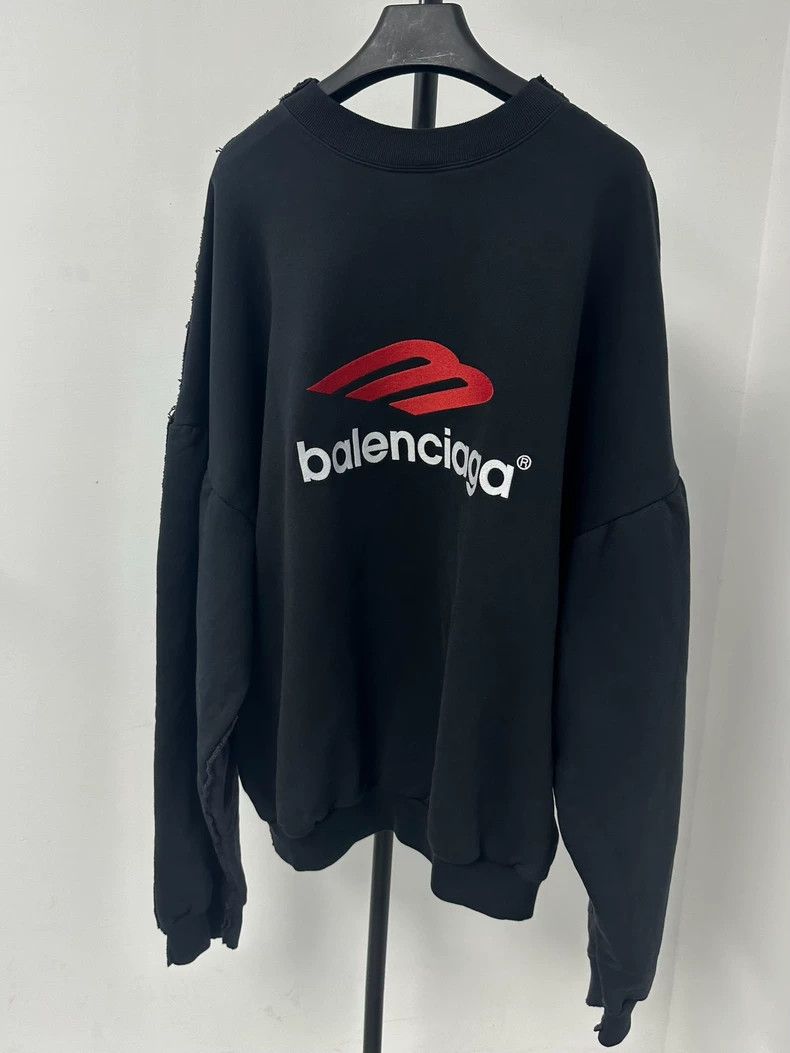 Balenciaga Balenciaga Tape 3 B 2-in-1 Patchwork Wash Break Long Sleev Size US XS / EU 42 / 0 - 2 Thumbnail
