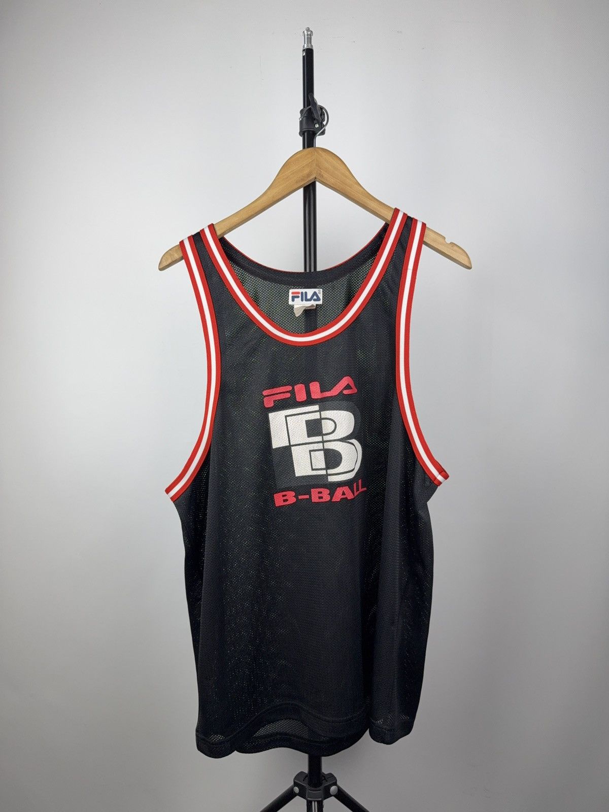 Fila × Vintage Vintage FILA B-Ball Mesh Jersey Tank Made in Hong Kong Size US L / EU 52-54 / 3 - 1 Thumbnail