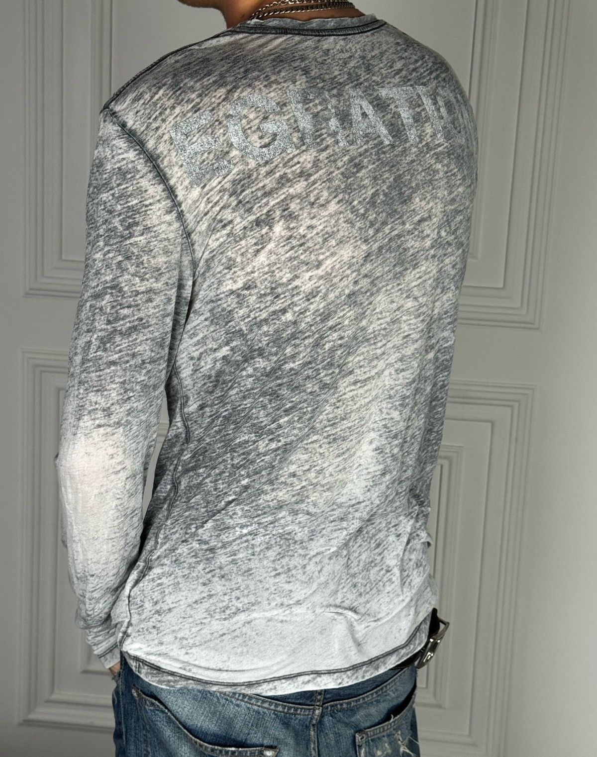 Allsaints Allsaints Avant Garde Distressed Grunge Vibe Long Sleeve Top Size US S / EU 44-46 / 1 - 6 Thumbnail