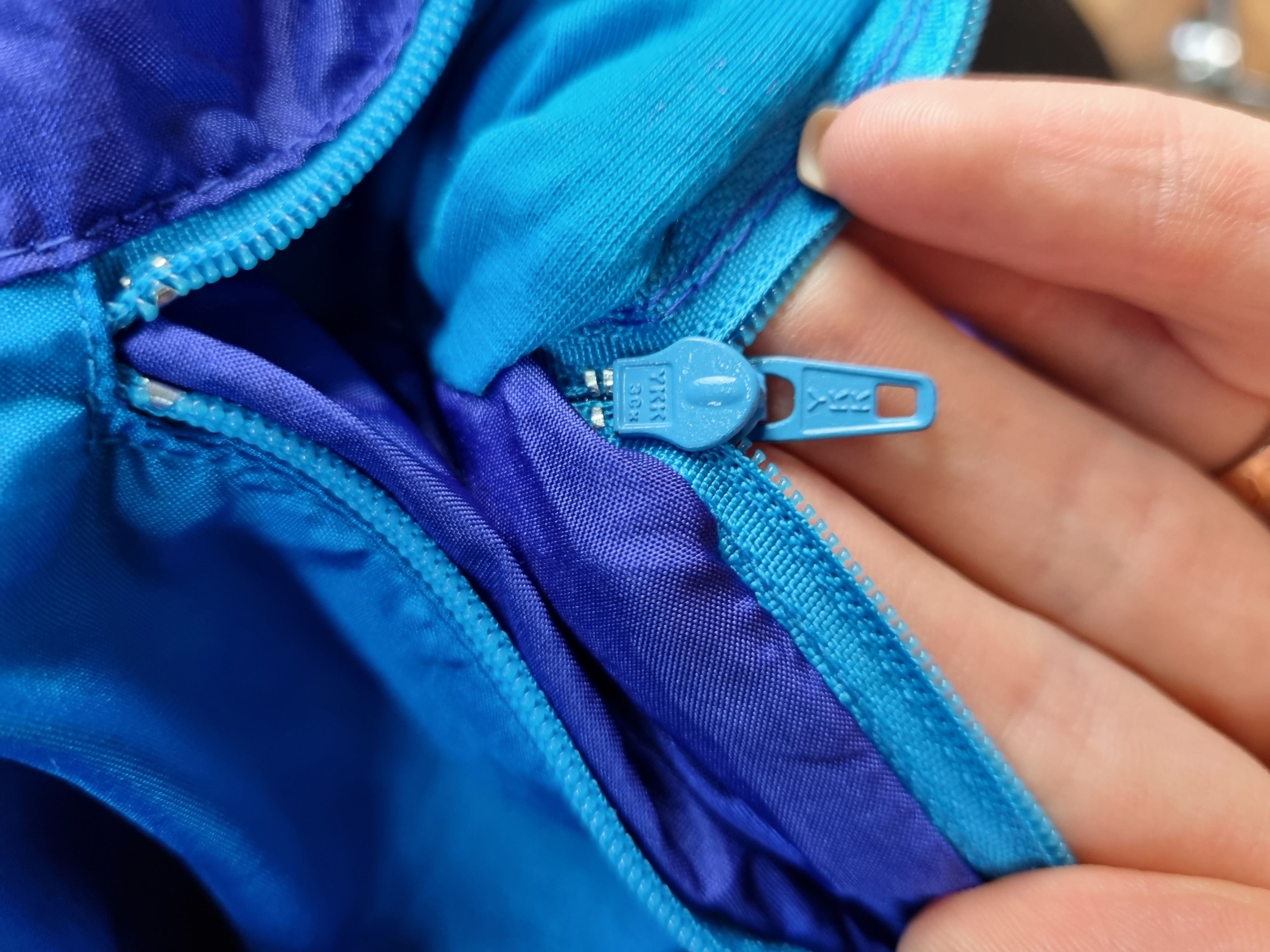 Nike × Vintage 90s Nike Vintage Nylon Attractive Track Top Size US L / EU 52-54 / 3 - 16 Thumbnail