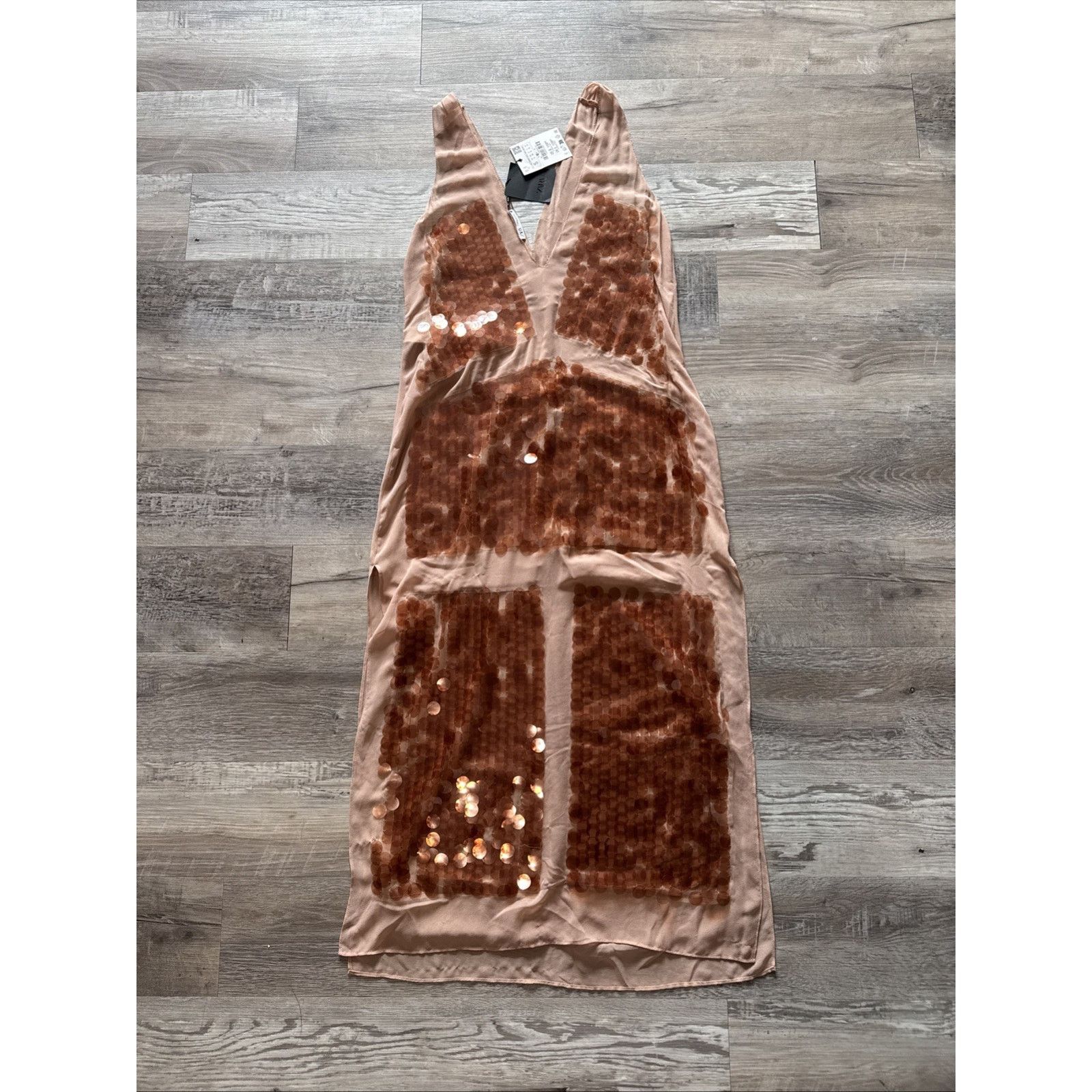 Zara Zara Sequin Georgette Dress Size S Size S / US 4 / IT 40 - 8 Thumbnail