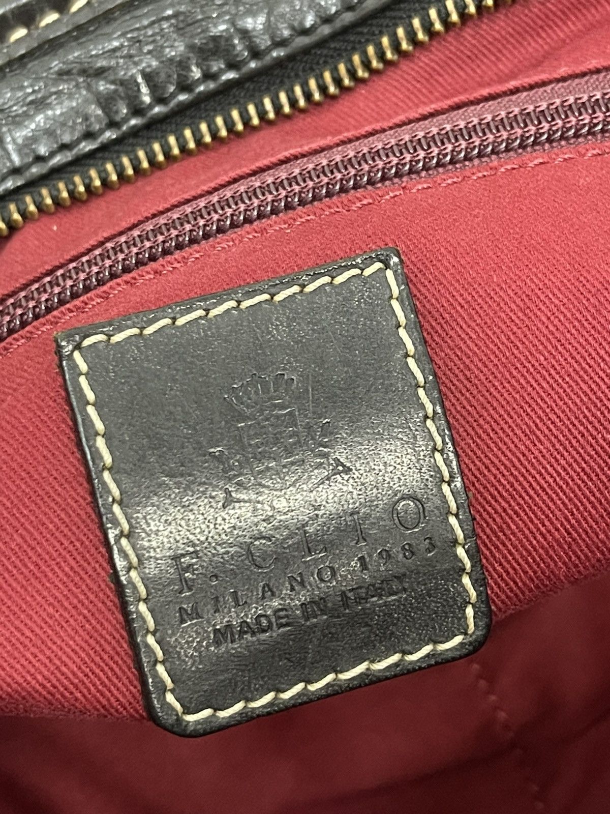 Genuine Leather Full Leather Patina F. Clio Italy Brief Bag 1🟩7 Size ONE SIZE - 18 Thumbnail