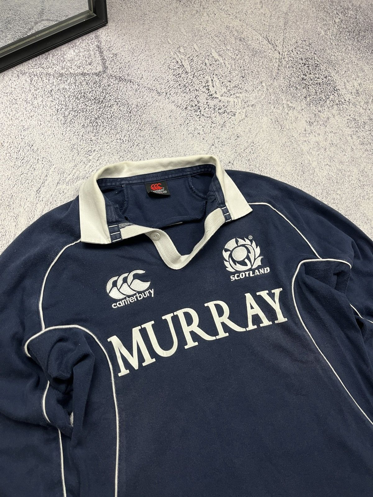 Canterbury of New Zealand Vintage Canterbury Scotland Murray Rugby Long Sleeve Rare Size US S / EU 44-46 / 1 - 5 Thumbnail