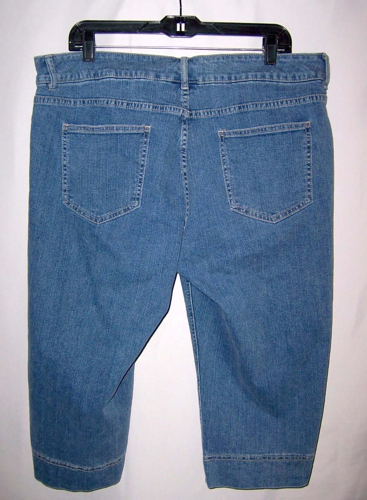 Liz Claiborne Liz & Co Stretch Blue Jeans - Capri/Bermuda - Women's 16 Size 38" / US 16 / IT 52 - 3 Thumbnail