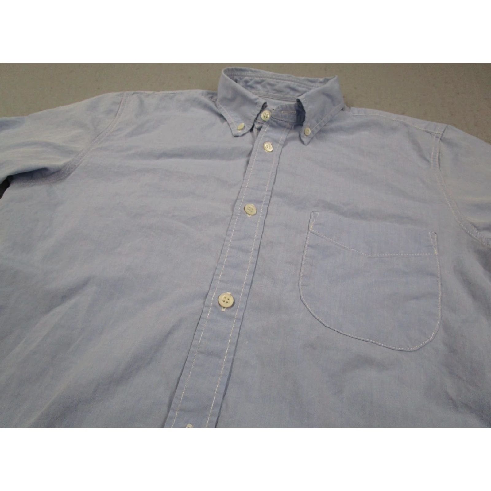 Comme des Garcons Girl Comme Des Garcons Shirt Mens Small Blue Cotton Button Down Long Sleeve Homme Size US S / EU 44-46 / 1 - 2 Thumbnail