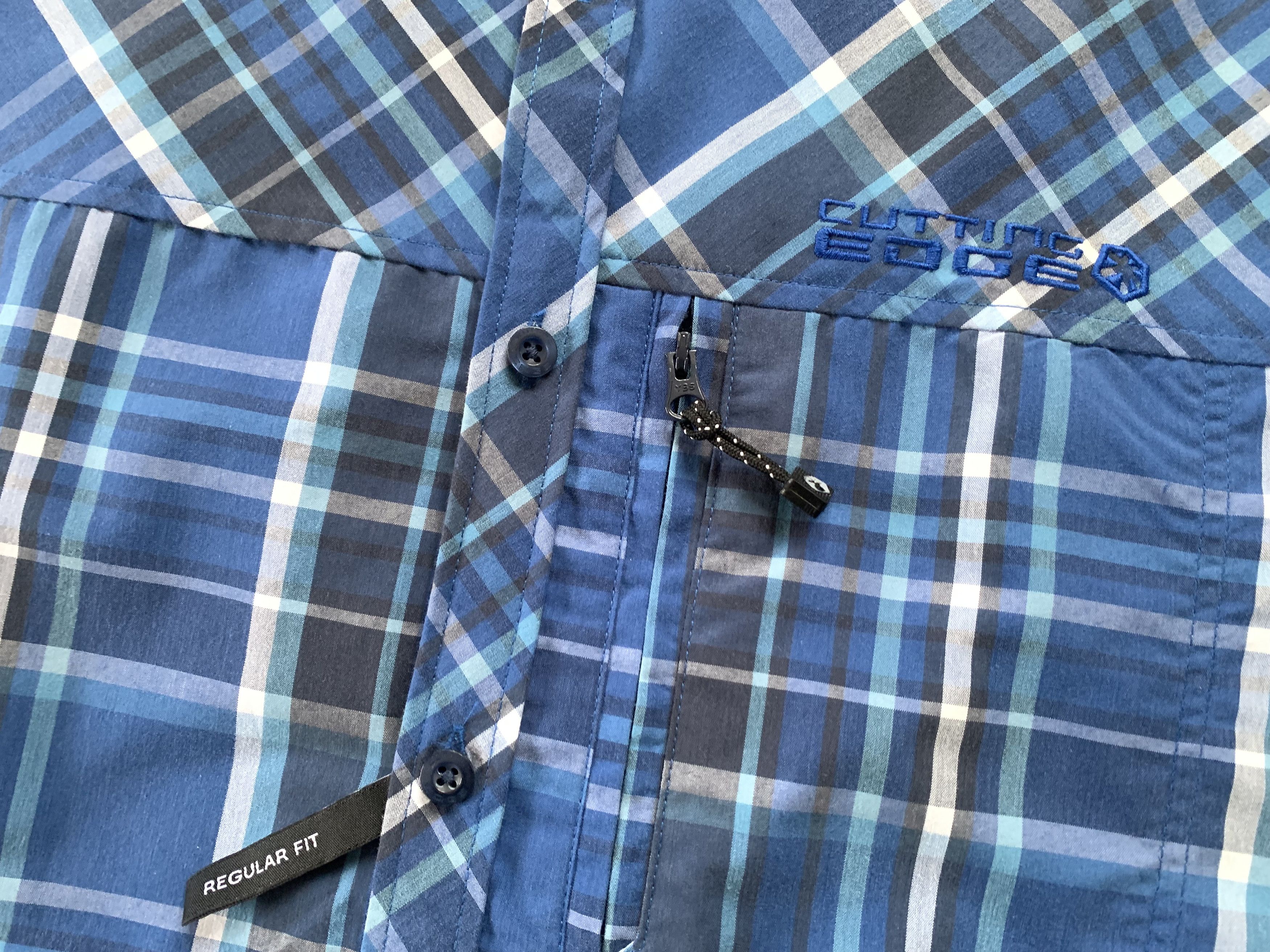 Other Cutting Edge Mens Pocket Plaid Trekking Button Up Shirt Size US S / EU 44-46 / 1 - 5 Thumbnail